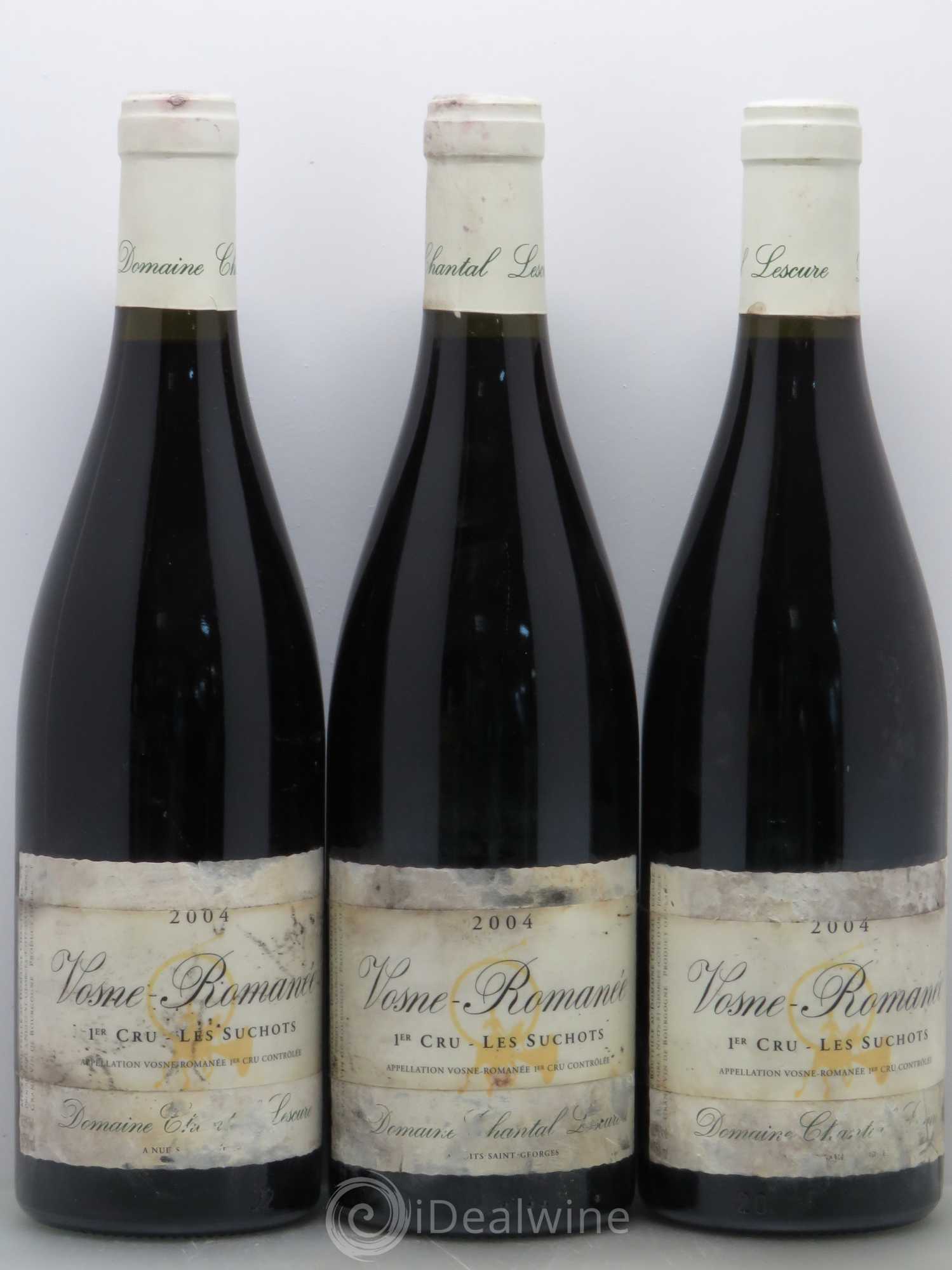 Vosne-Romanée 1er Cru Les Suchots - Domaine Chantal Lescure 2004 - Posten von 3 Flaschen - 0