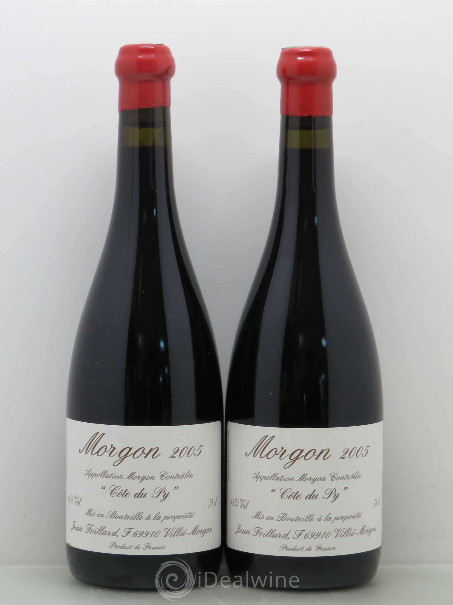 Morgon Côte du Py Jean Foillard 2005 - Lot de 2 bouteilles - 0