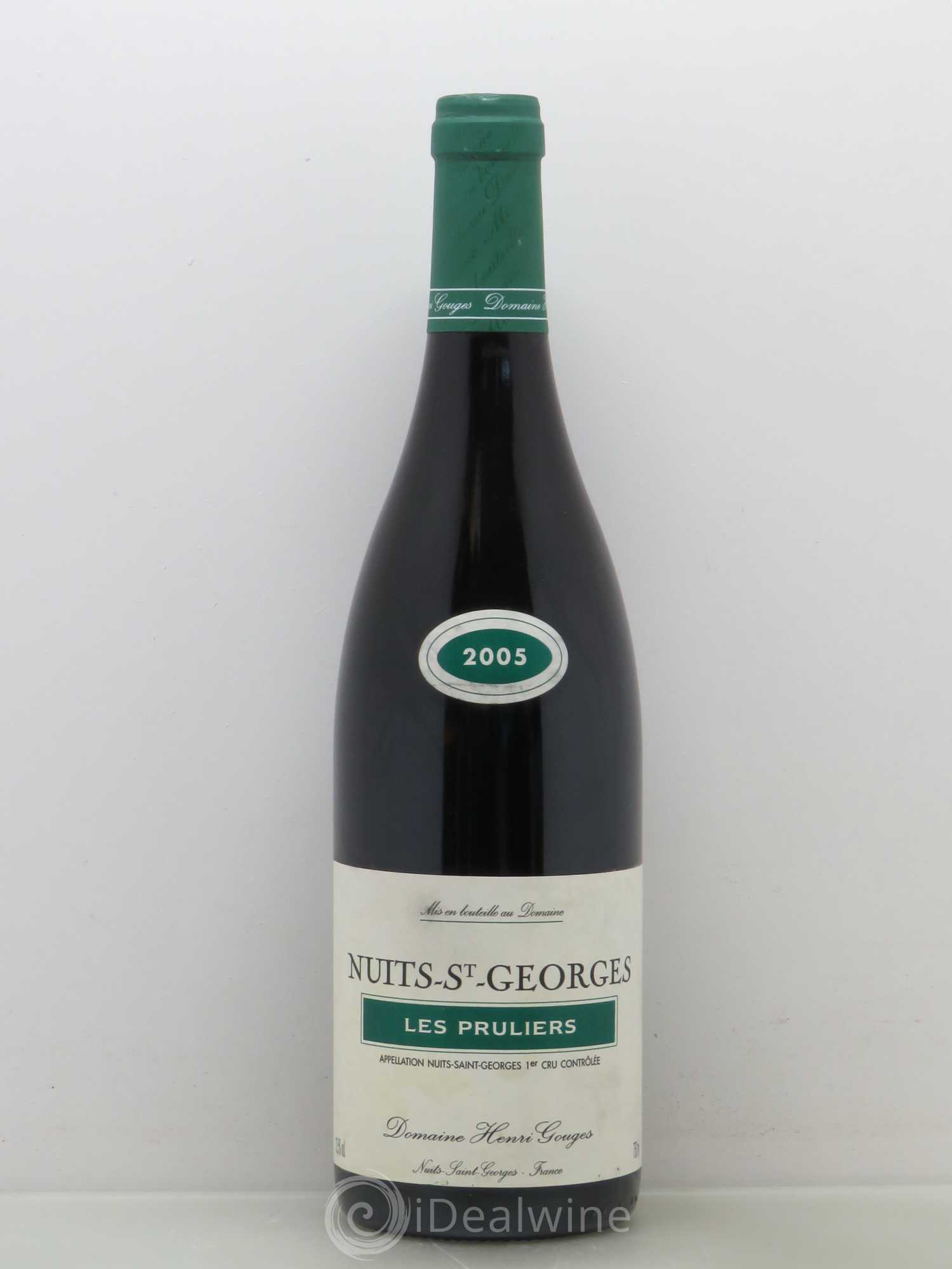 Nuits-Saint-Georges 1er Cru Les Pruliers Henri Gouges 2005 - Lot de 1 bouteille - 0