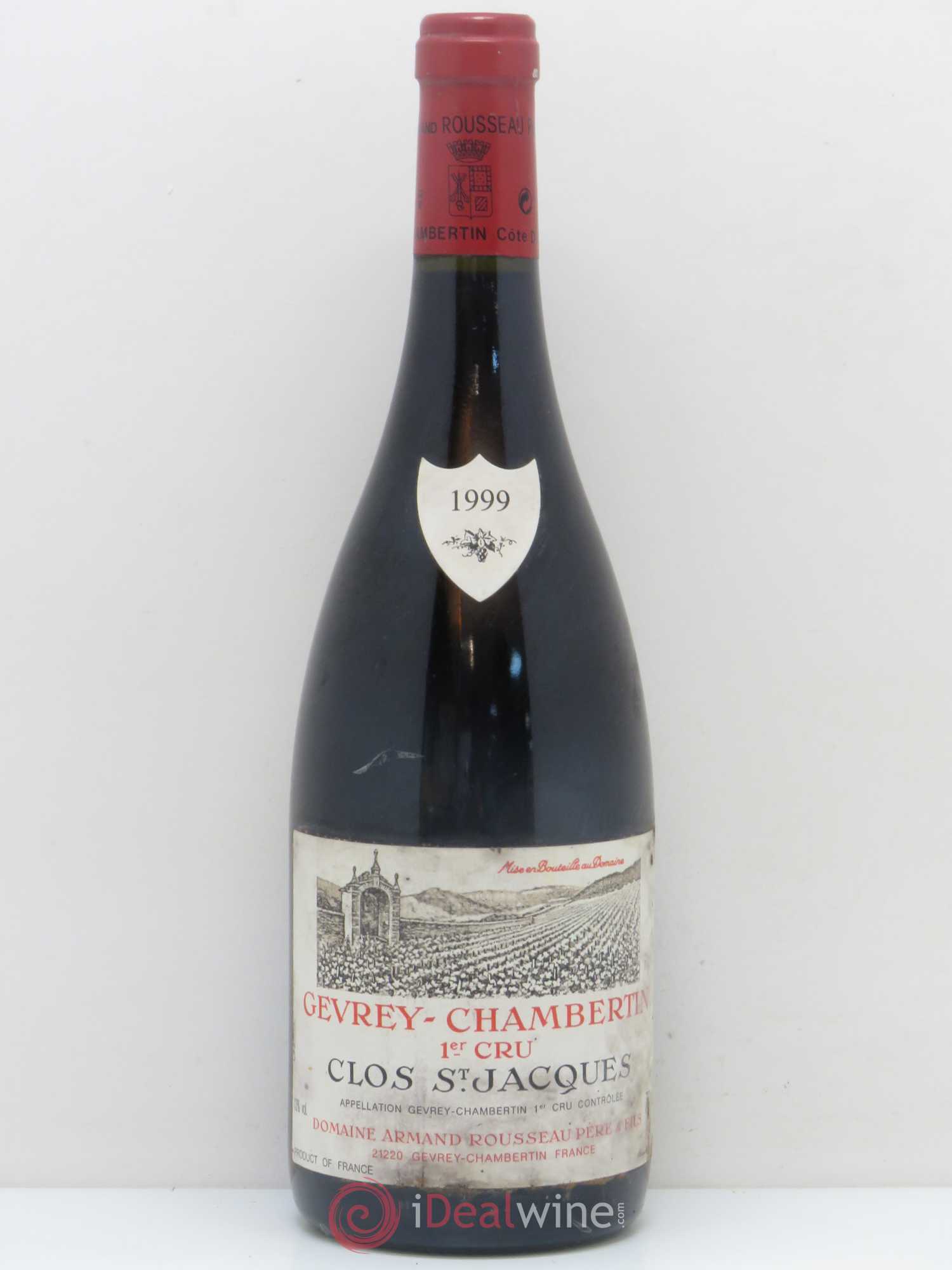 Gevrey-Chambertin 1er Cru Clos Saint-Jacques Armand Rousseau (Domaine) 1999 - Lot de 1 bouteille - 0