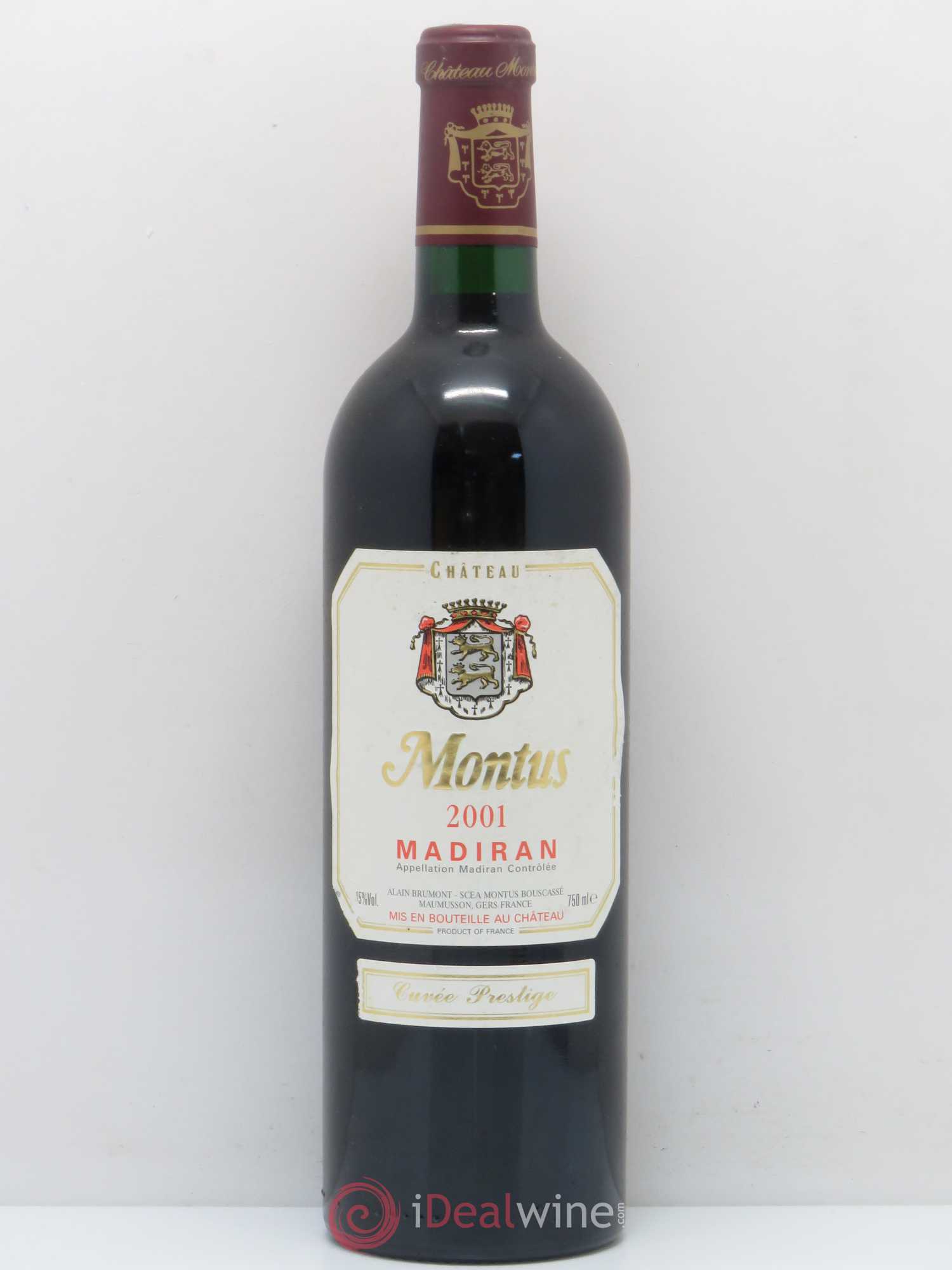 Madiran Château Montus-Prestige Alain Brumont 2001 - Lot de 1 bouteille - 0