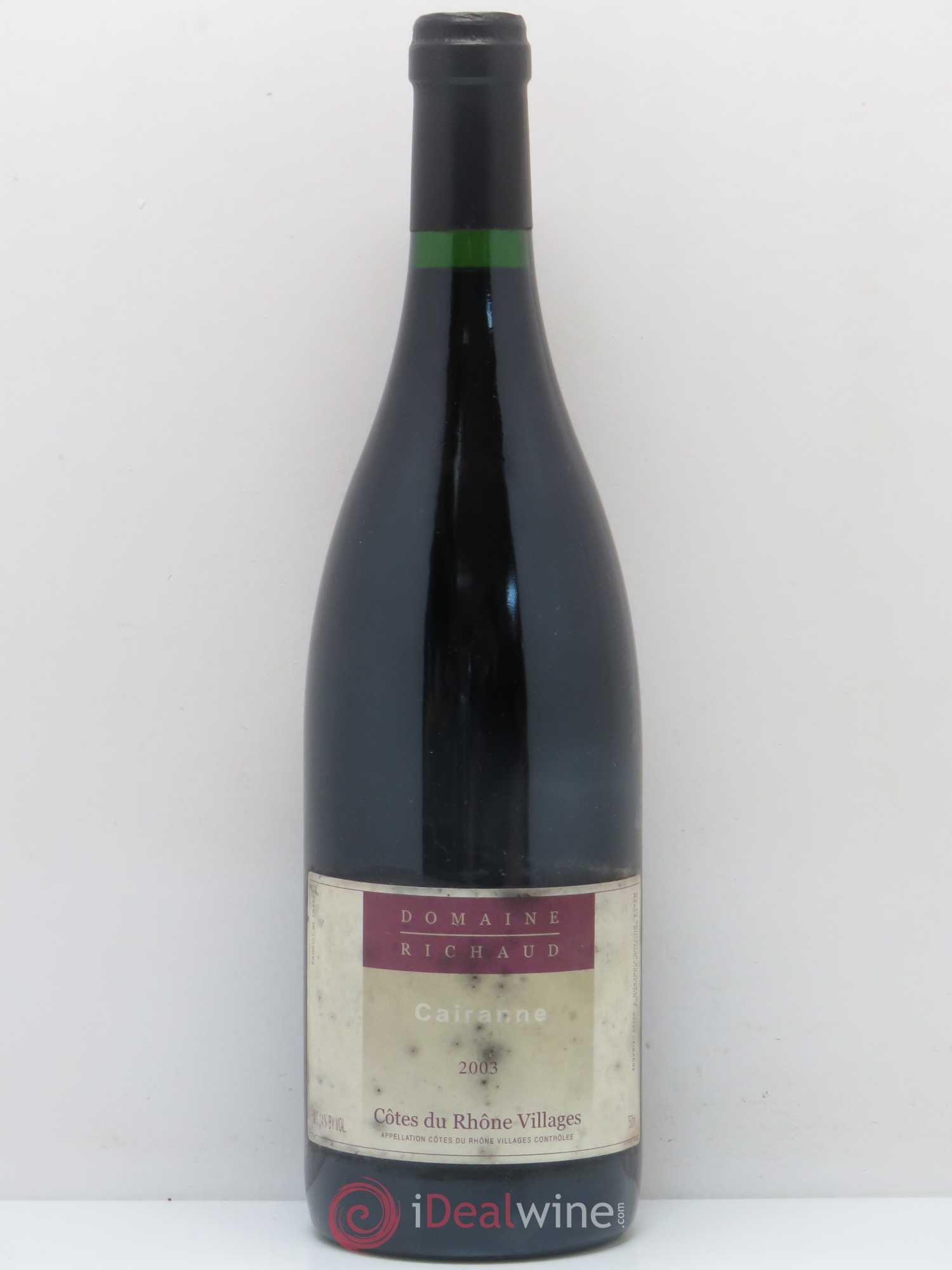 Cairanne Marcel Richaud (sans prix de réserve) 2003 - Lot de 1 bouteille - 0