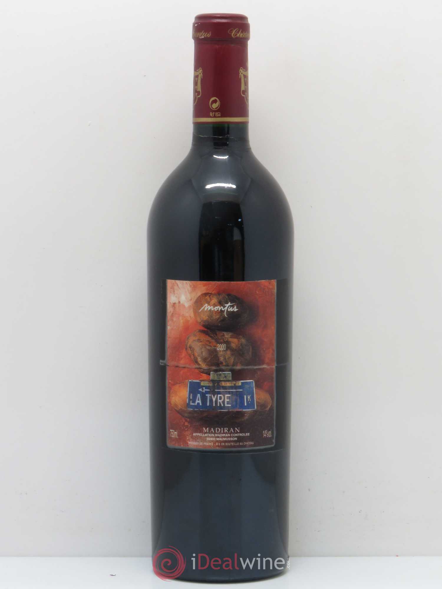 Madiran Château Montus-La Tyre Alain Brumont 2000 - Lot de 1 bouteille - 0