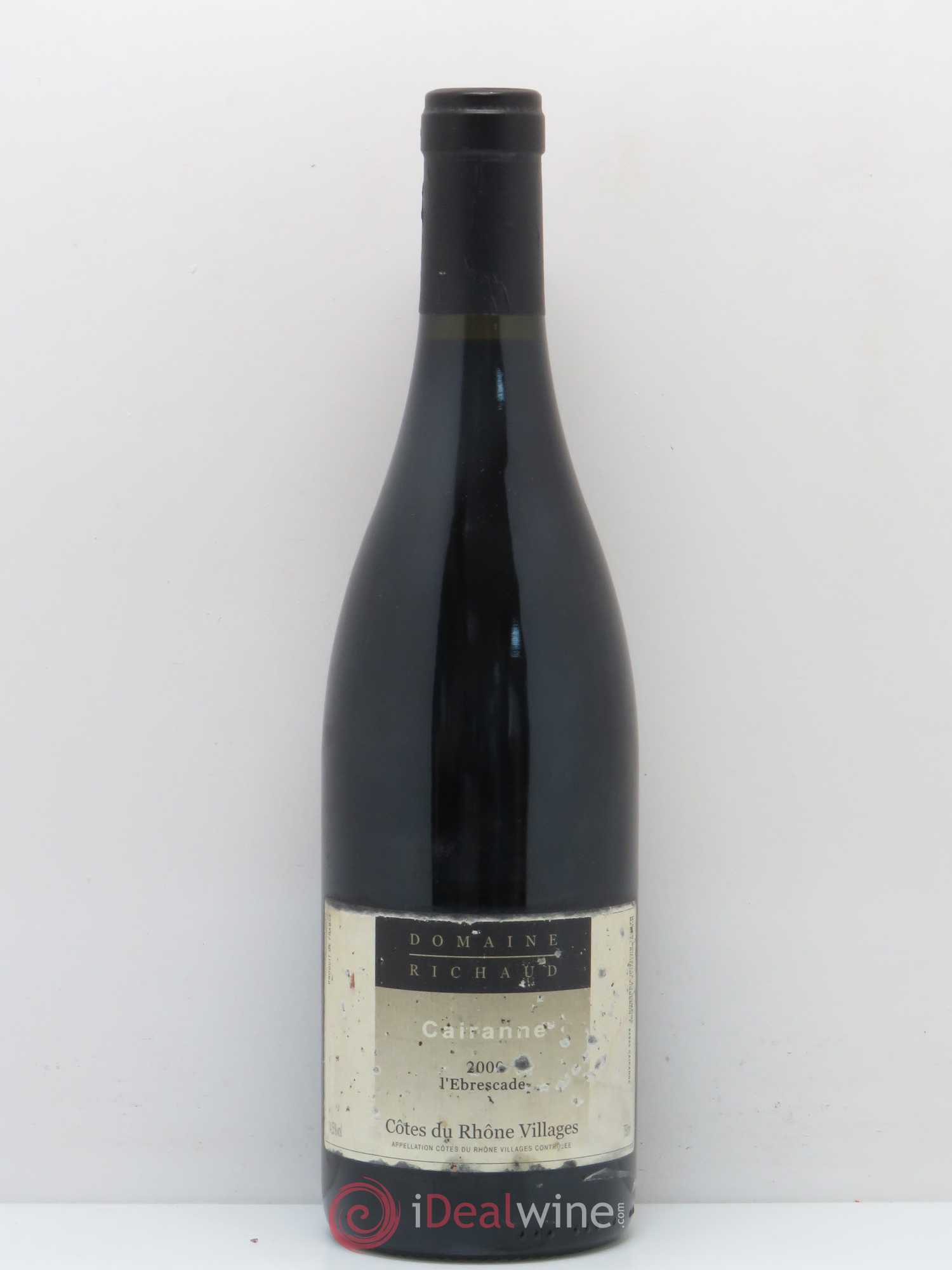 Cairanne Ebrescade Marcel Richaud 2000 - Lot de 1 bouteille - 0