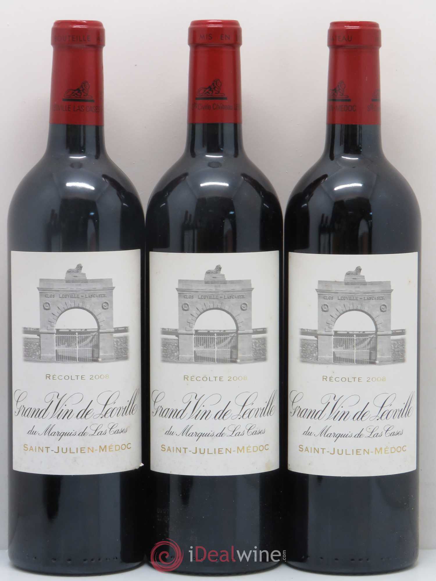 Château Léoville Las Cases 2ème Grand Cru Classé 2008 - Lot de 6 bouteilles - 1