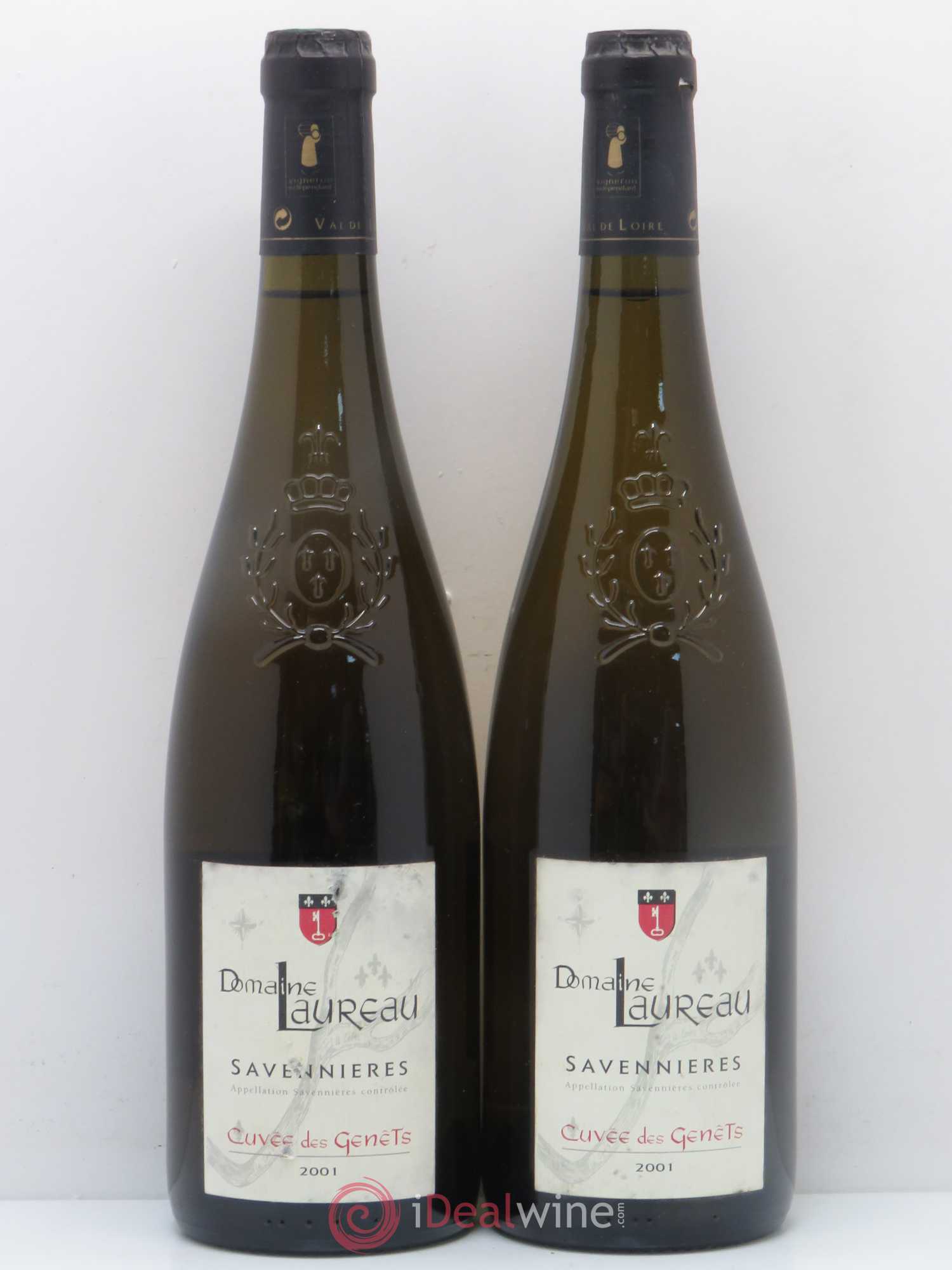 Savennières Les Genêts Damien Laureau 2001 - Posten von 2 Flaschen - 0