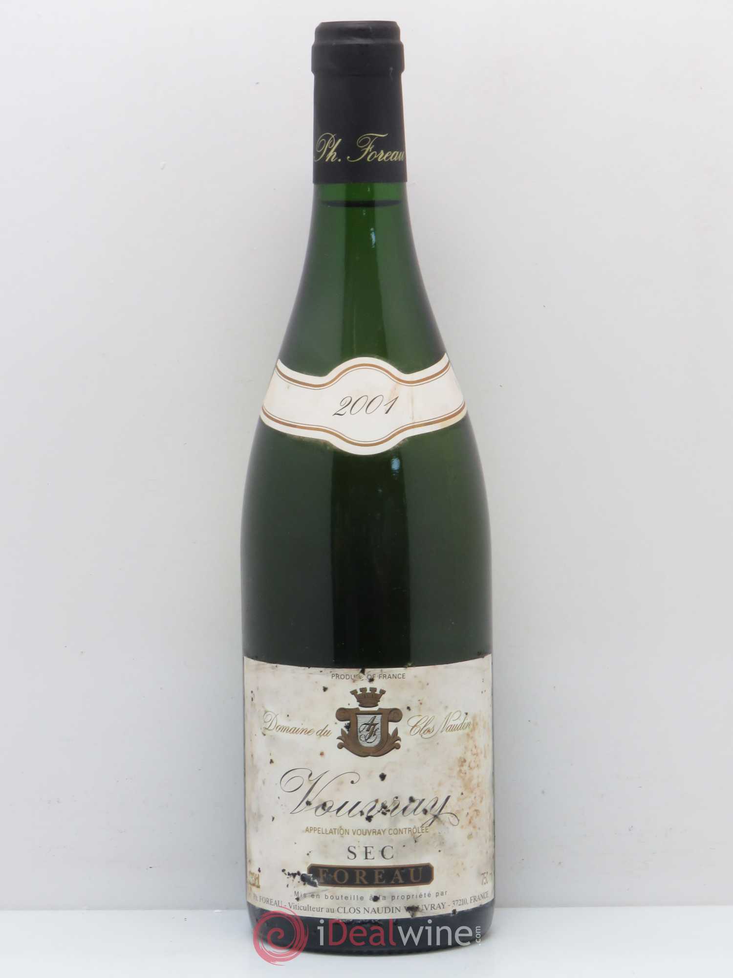 Vouvray Sec Clos Naudin - Philippe Foreau 2001 - Lot de 1 bouteille - 0