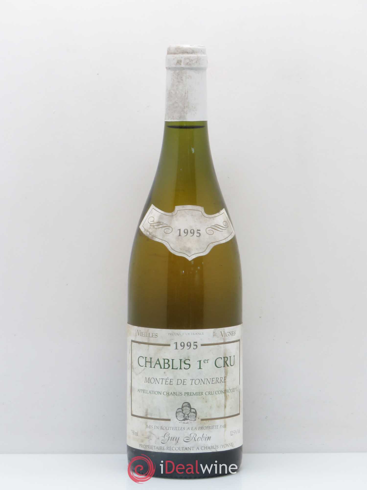 Chablis 1er Cru Montee de Tonnerre Vieilles Vignes G Robin 1995 - Posten von 1 Flasche - 0