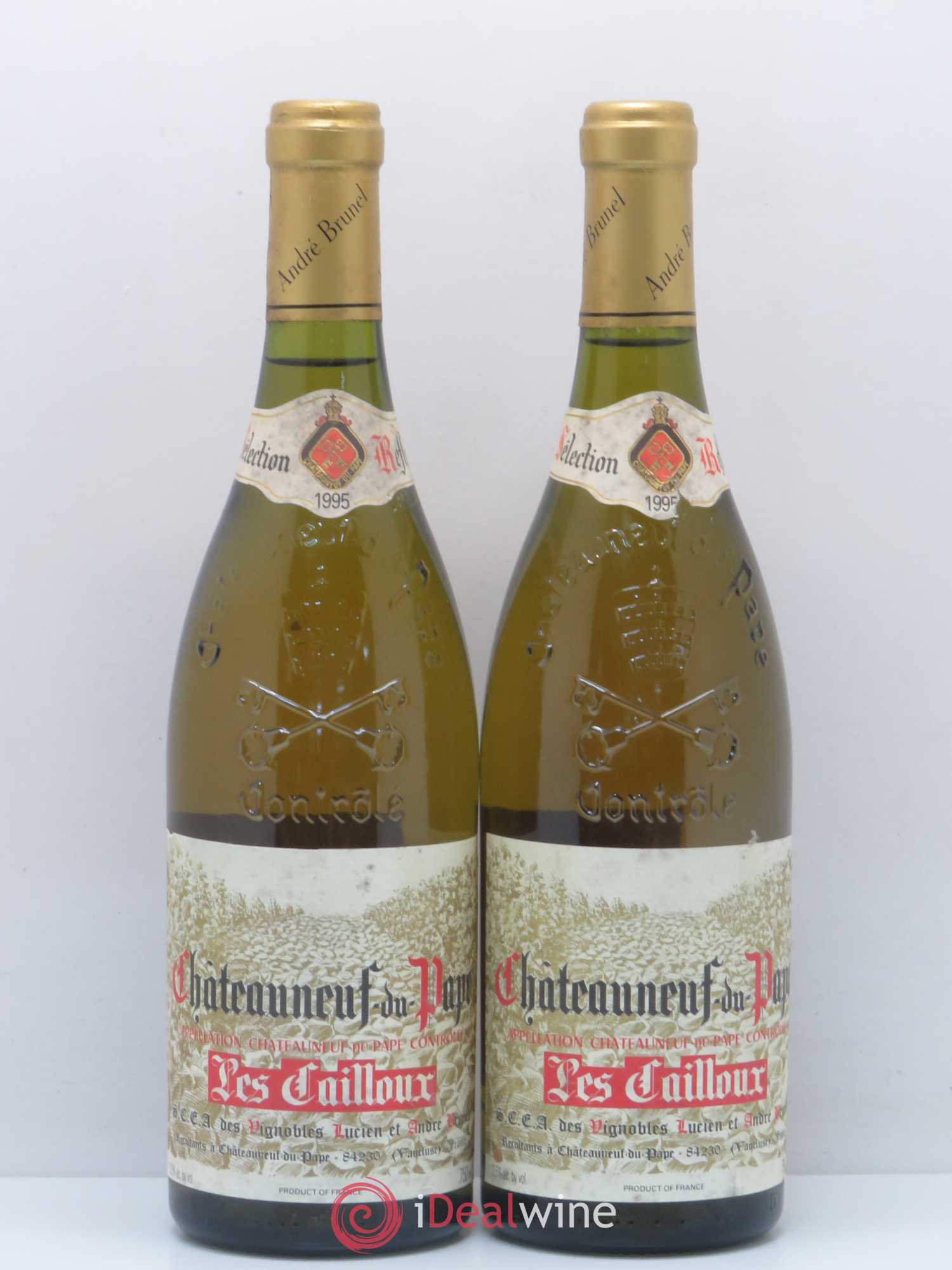Châteauneuf-du-Pape Les Cailloux Domaine Andre Brunel 1995 - Posten von 2 Flaschen - 0