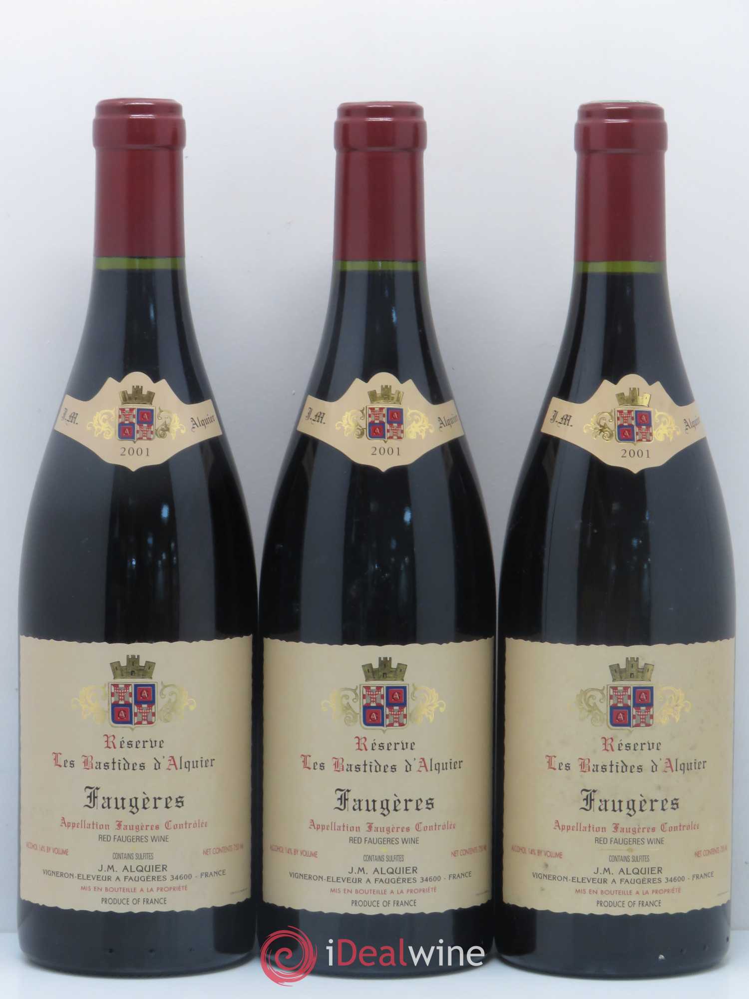 Faugères Domaine Jean-Michel Alquier Les Bastides d'Alquier Reserve 2001 - Lot de 12 bouteilles - 3