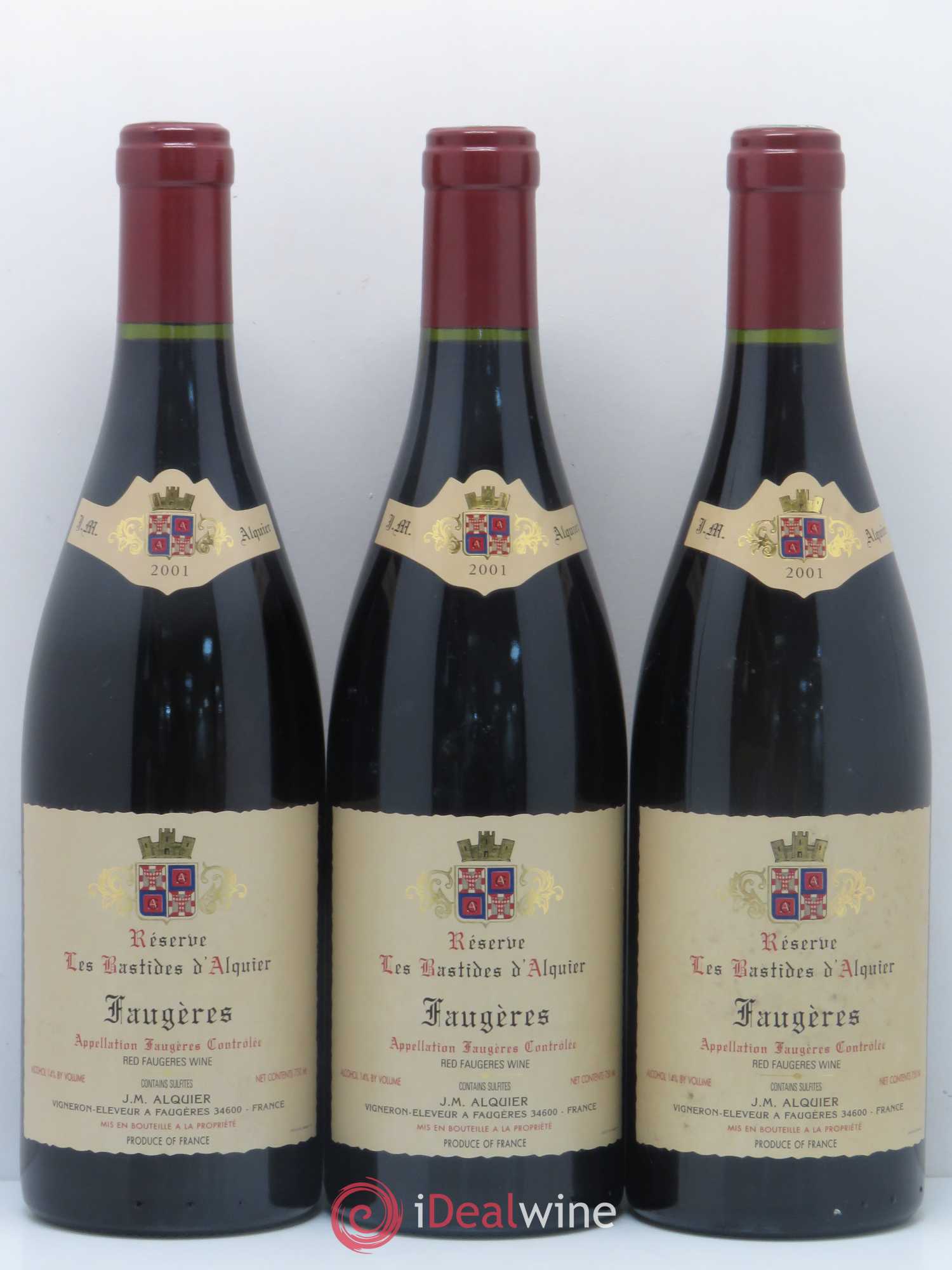 Faugères Domaine Jean-Michel Alquier Les Bastides d'Alquier Reserve 2001 - Lot de 12 bouteilles - 4
