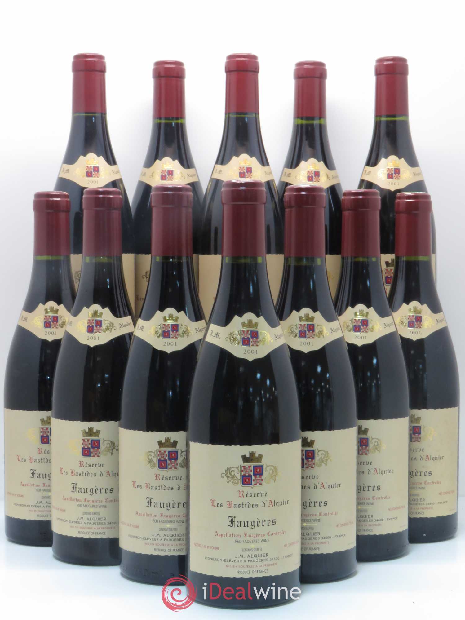 Faugères Domaine Jean-Michel Alquier Les Bastides d'Alquier Reserve 2001 - Lot de 12 bouteilles - 0