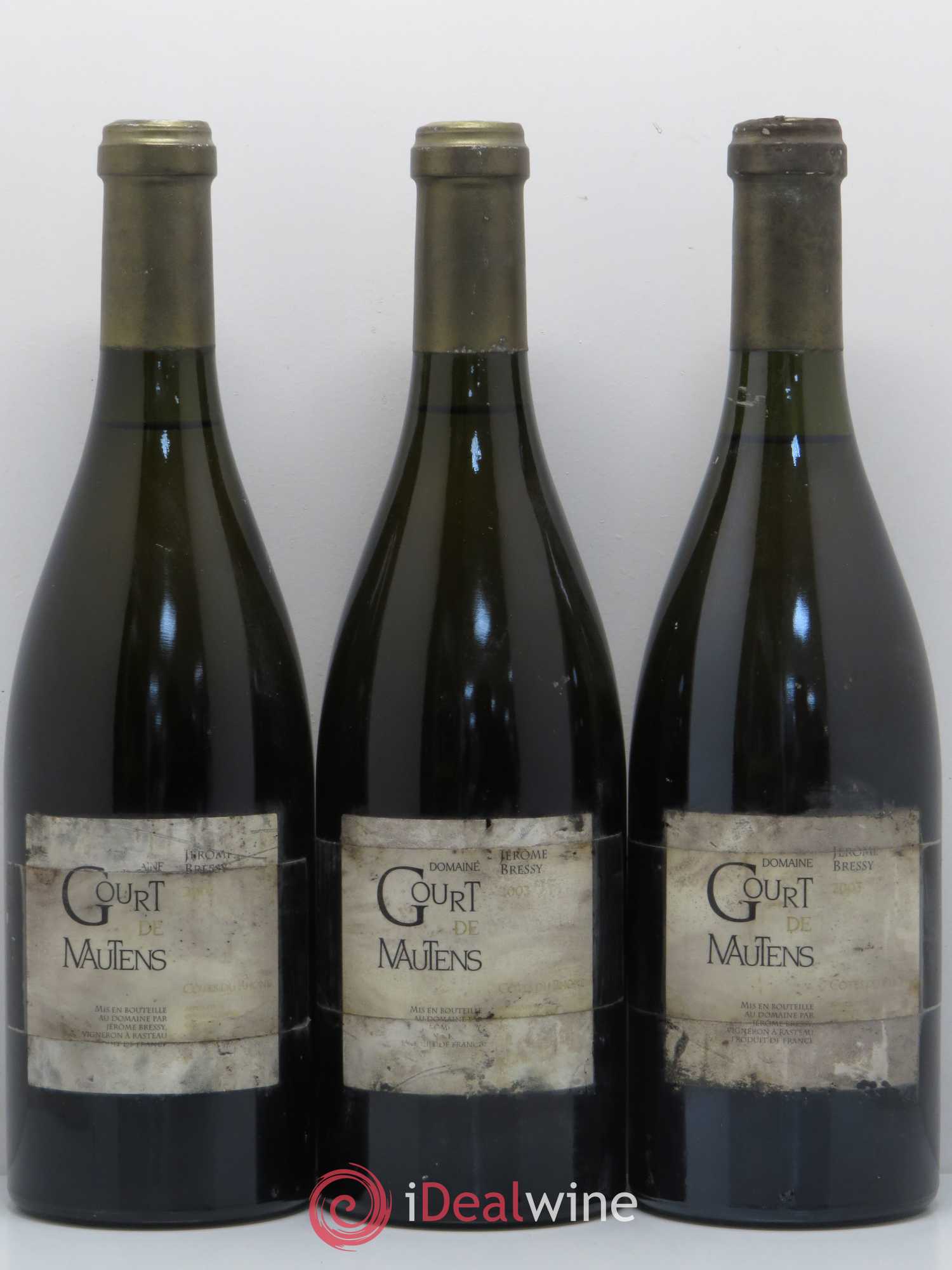 Côtes-du-Rhône Domaine de Gourt de Mautens Jérome Bressy 2003 - Posten von 3 Flaschen - 0