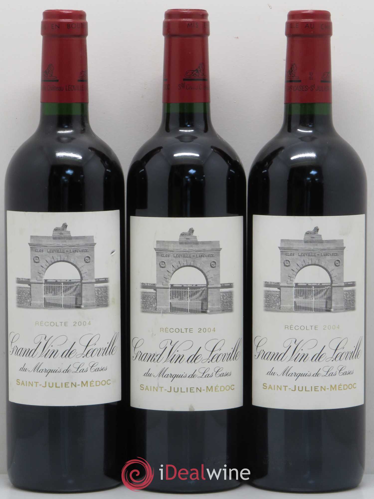 Château Léoville Las Cases 2ème Grand Cru Classé 2004 - Lot de 3 bouteilles - 0