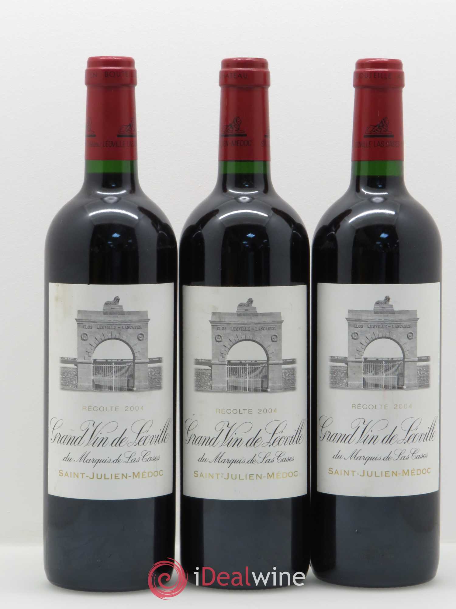 Château Léoville Las Cases 2ème Grand Cru Classé 2004 - Lot de 3 bouteilles - 0