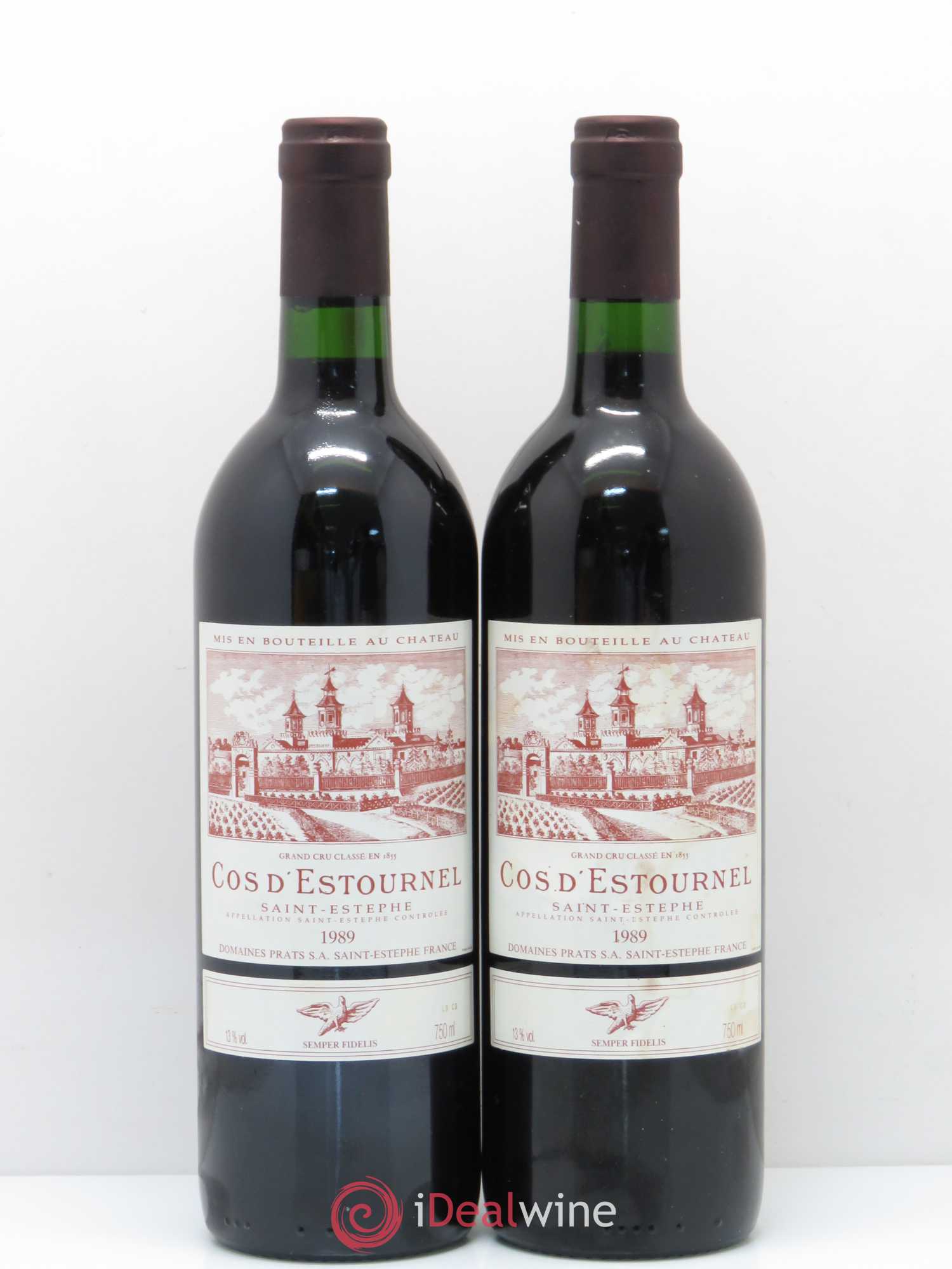 Cos d'Estournel 2ème Grand Cru Classé 1989 - Lot de 2 bouteilles - 0