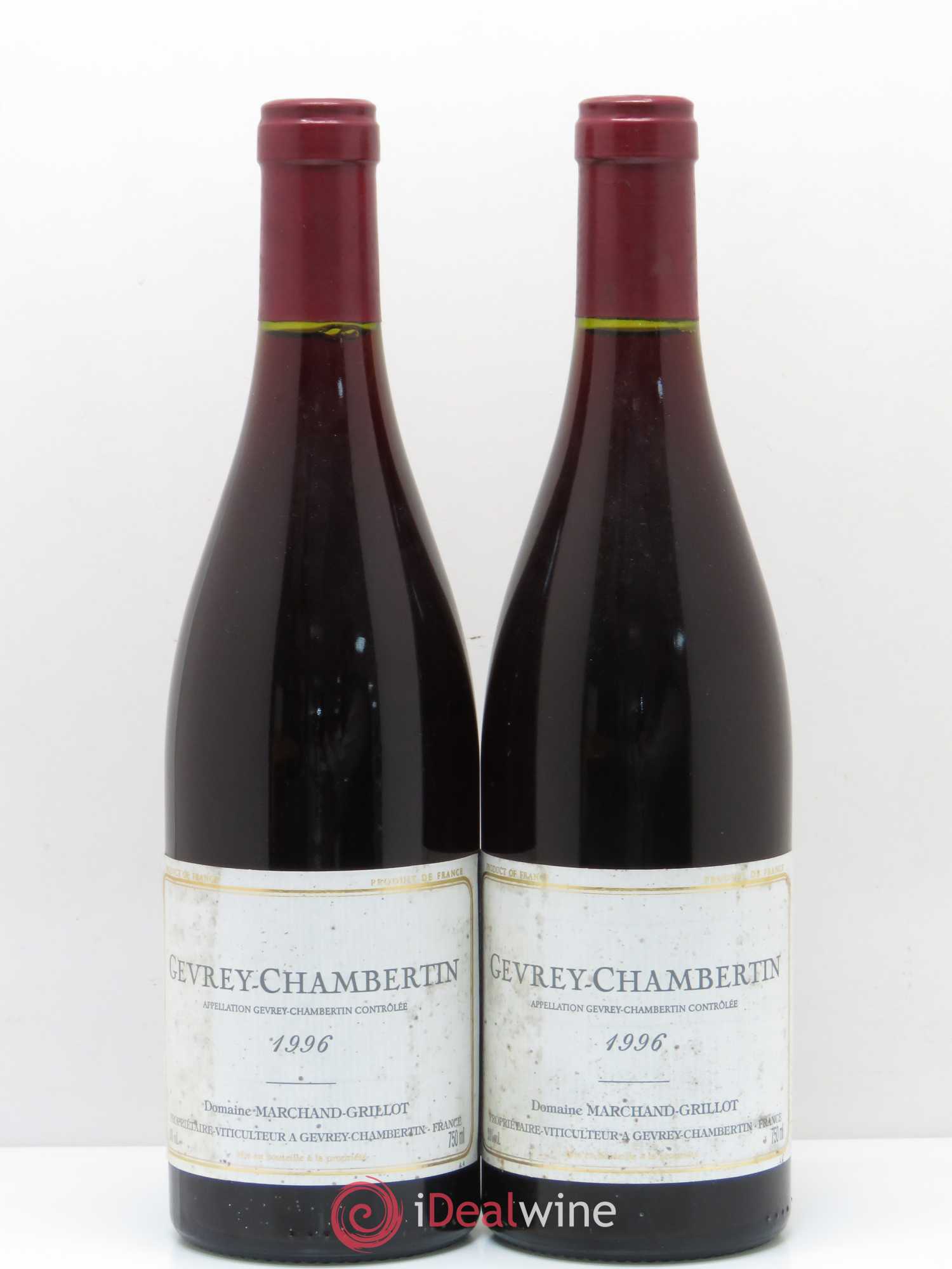 Gevrey-Chambertin Domaine Marchand Grillot 1996 - Posten von 2 Flaschen - 0