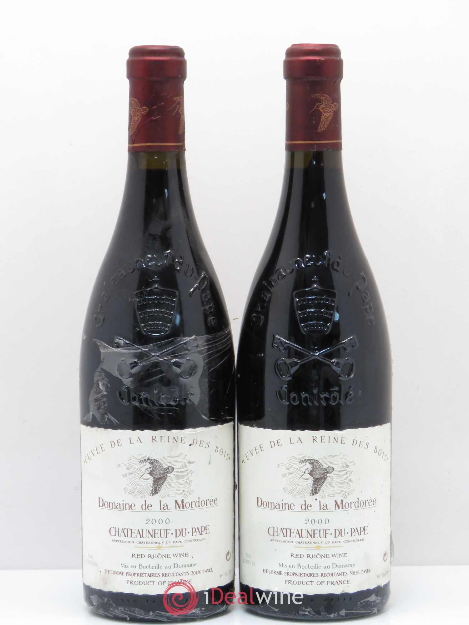 Châteauneuf-du-Pape Cuvée de la Reine des Bois La Mordorée (Domaine de) 2000 - Lot de 2 bouteilles - 0