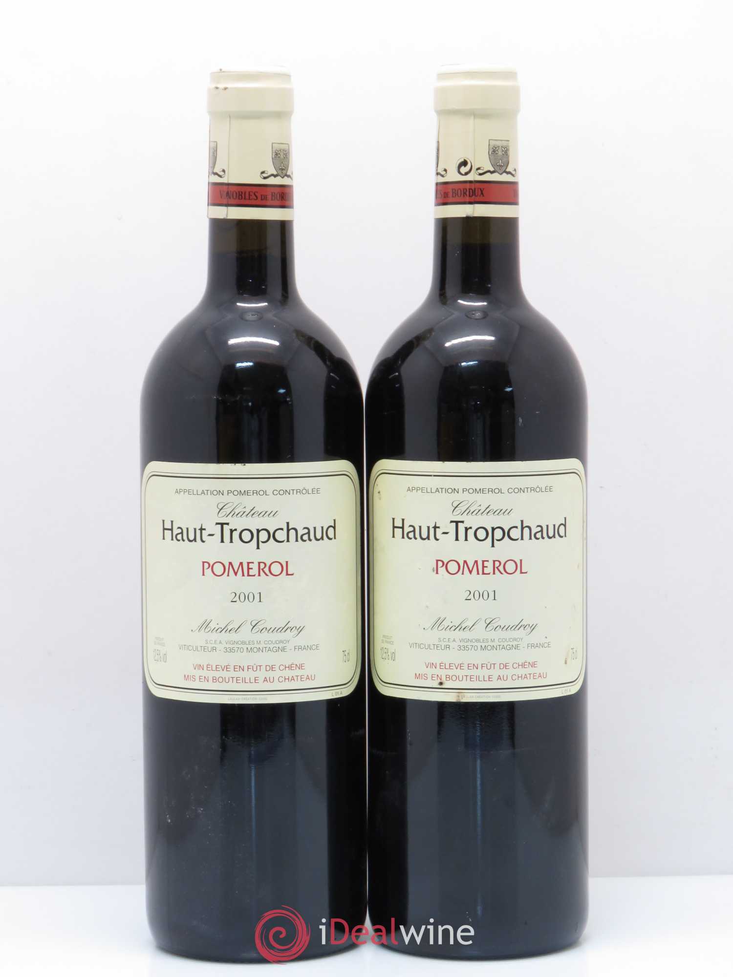 Château Haut Tropchaud 2001 - Lot de 2 bouteilles - 0