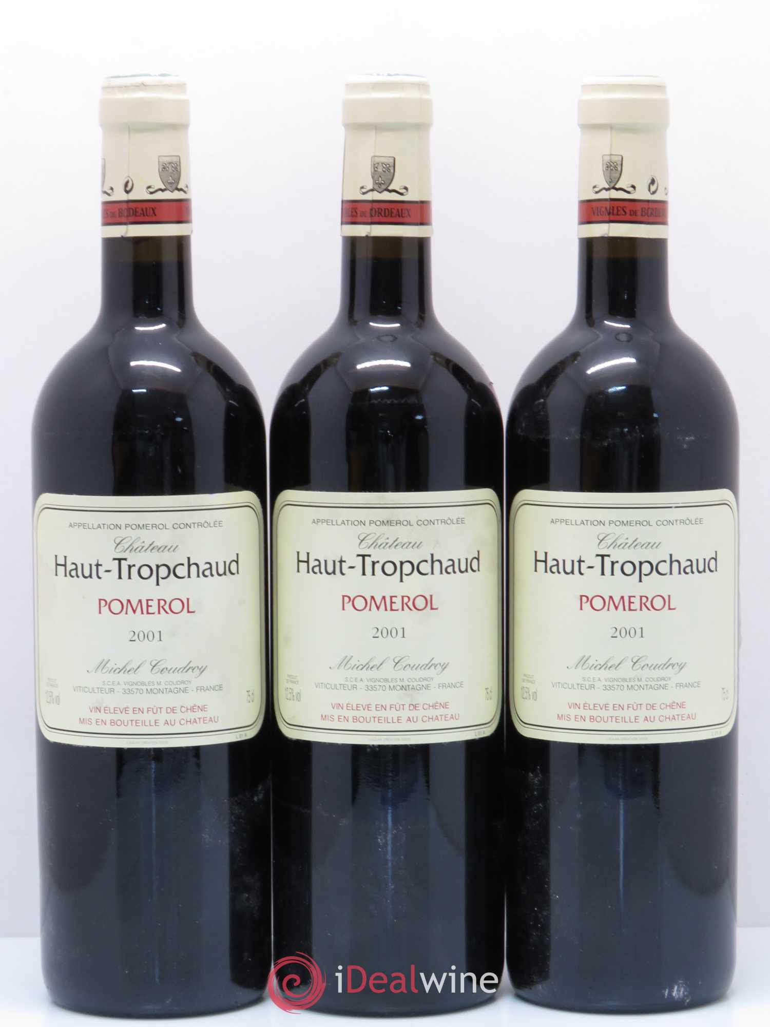 Château Haut Tropchaud 2001 - Lot de 3 bouteilles - 0