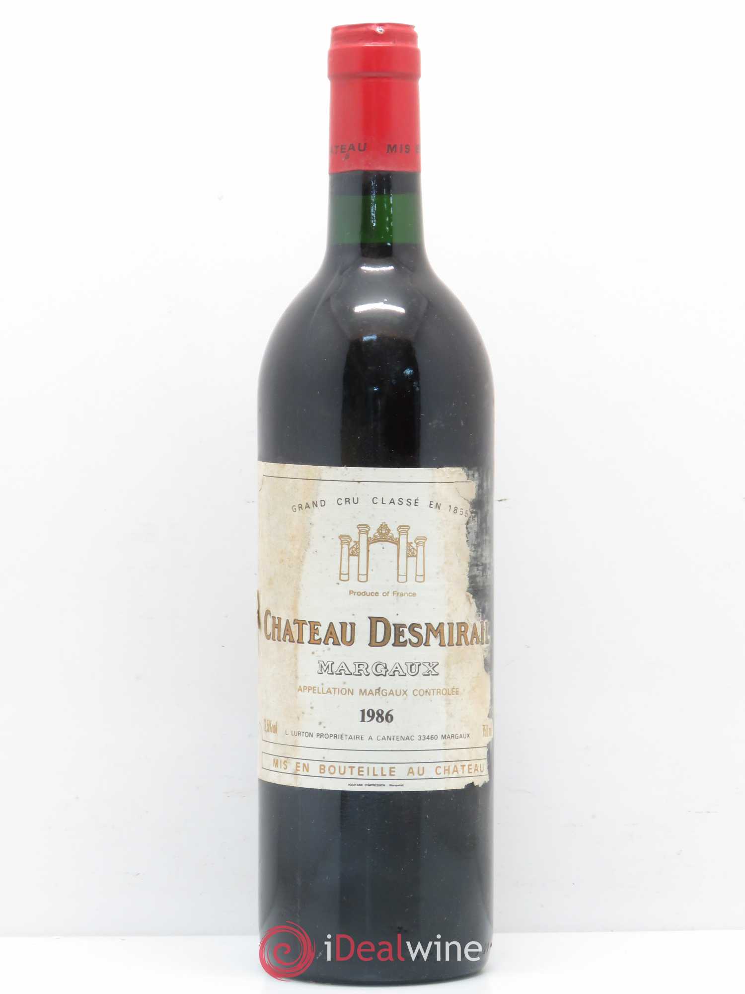 Château Desmirail 3ème Grand Cru Classé 1986 - Lot de 1 bouteille - 0