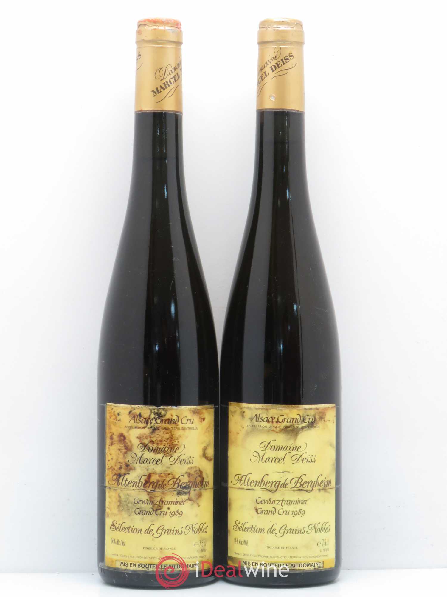 Alsace Gewurztraminer Sélection de Grains Nobles Grand Cru Altenberg de Bergheim Marcel Deiss (Domaine) 1989 - Lot de 2 bouteilles - 0