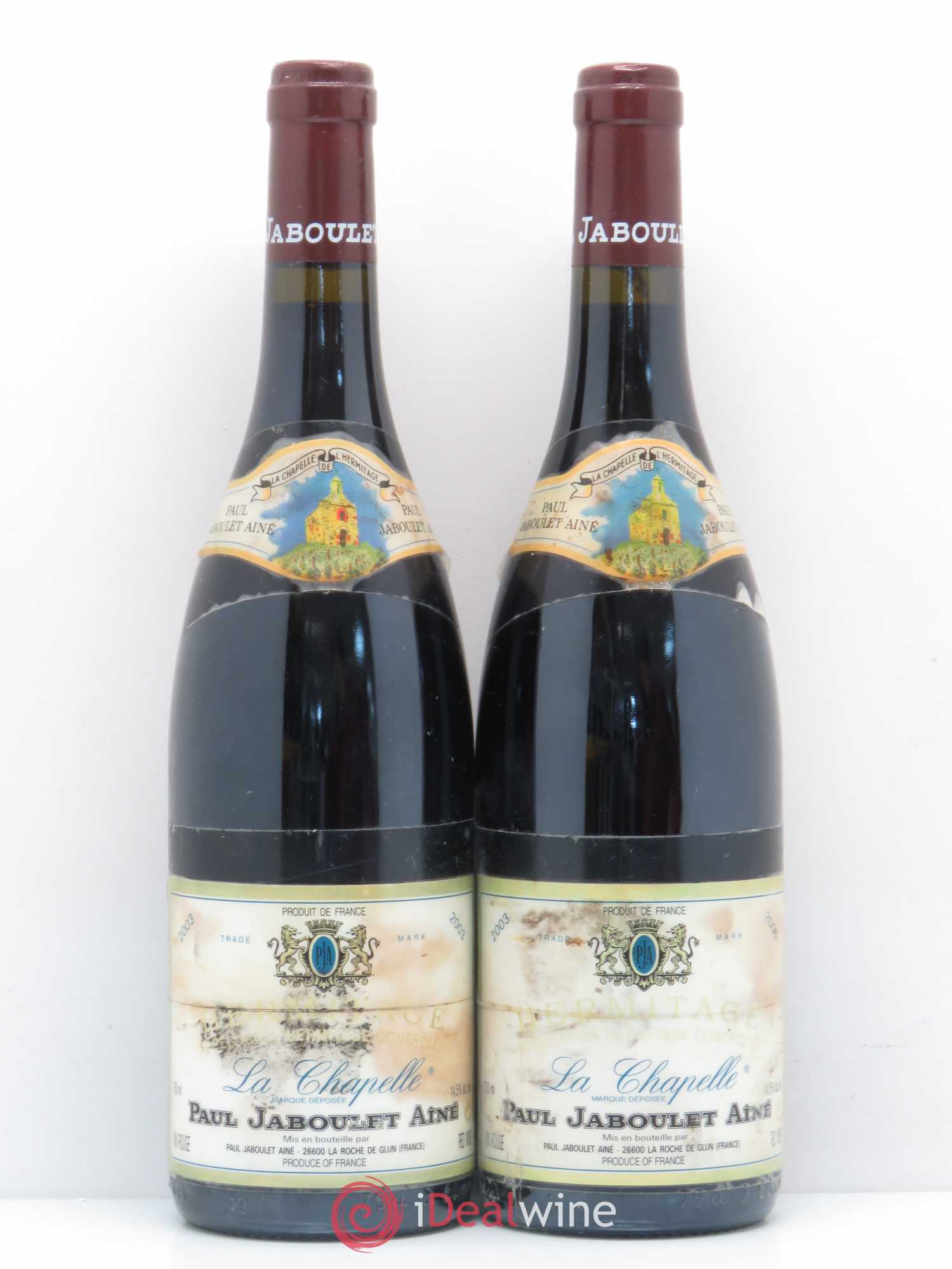 Hermitage La Chapelle Paul Jaboulet Ainé 2003 - Lot de 2 bouteilles - 0
