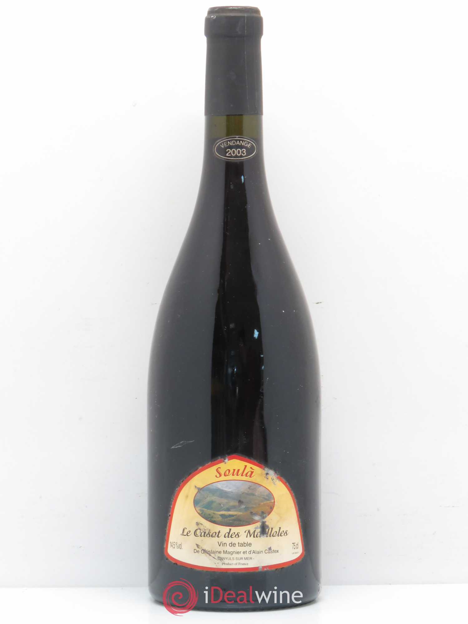 Vin de table Soula Domaine Le Casot Des Mailloles 2003 - Posten von 1 Flasche - 0