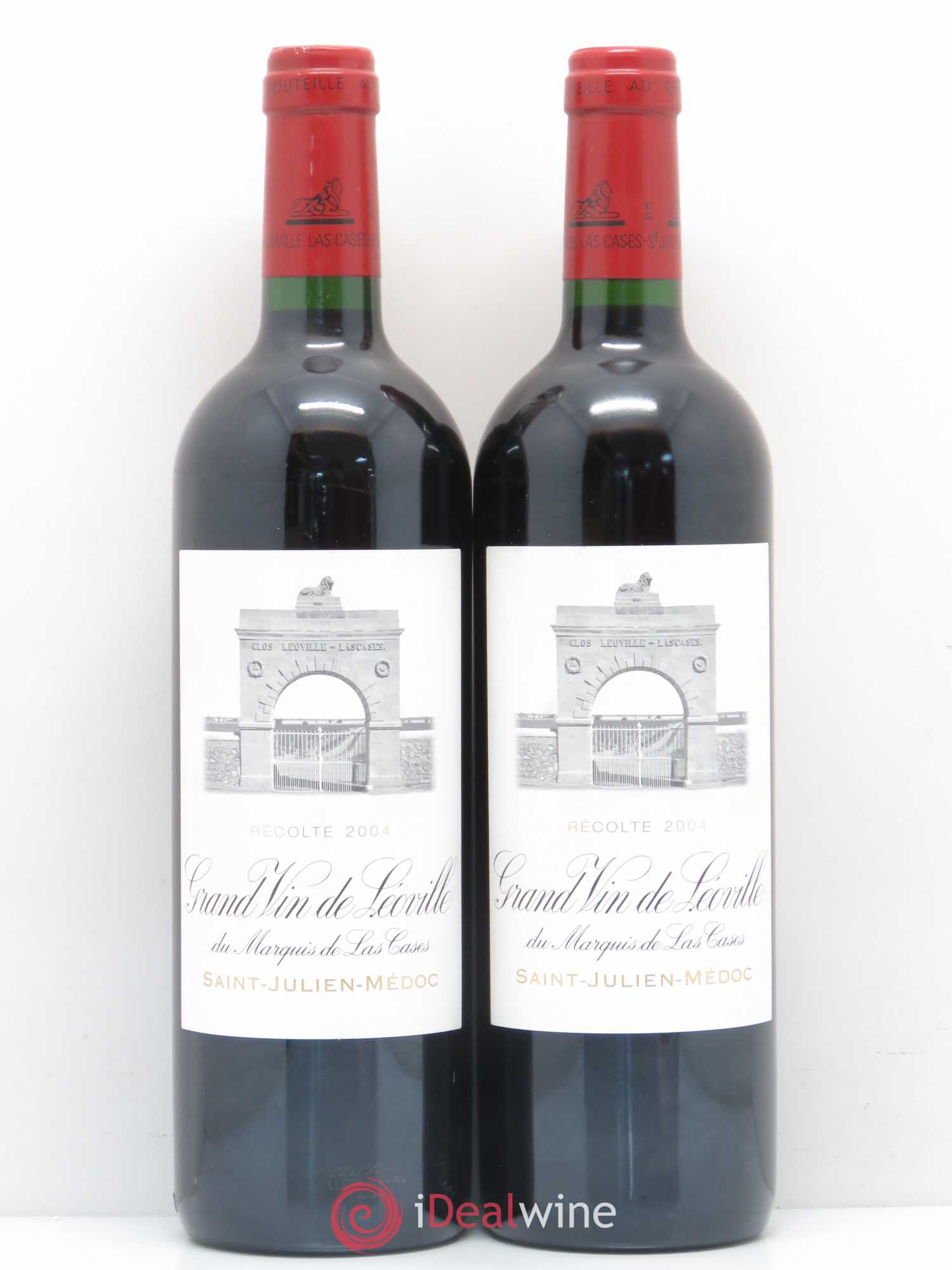 Château Léoville Las Cases 2ème Grand Cru Classé 2004 - Lot de 2 bouteilles - 0