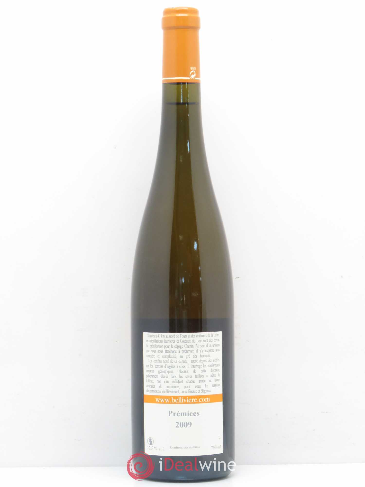 Jasnières Les Prémices Domaine de Bellivière (sans prix de réserve) 2009 - Lot de 1 bouteille - 1