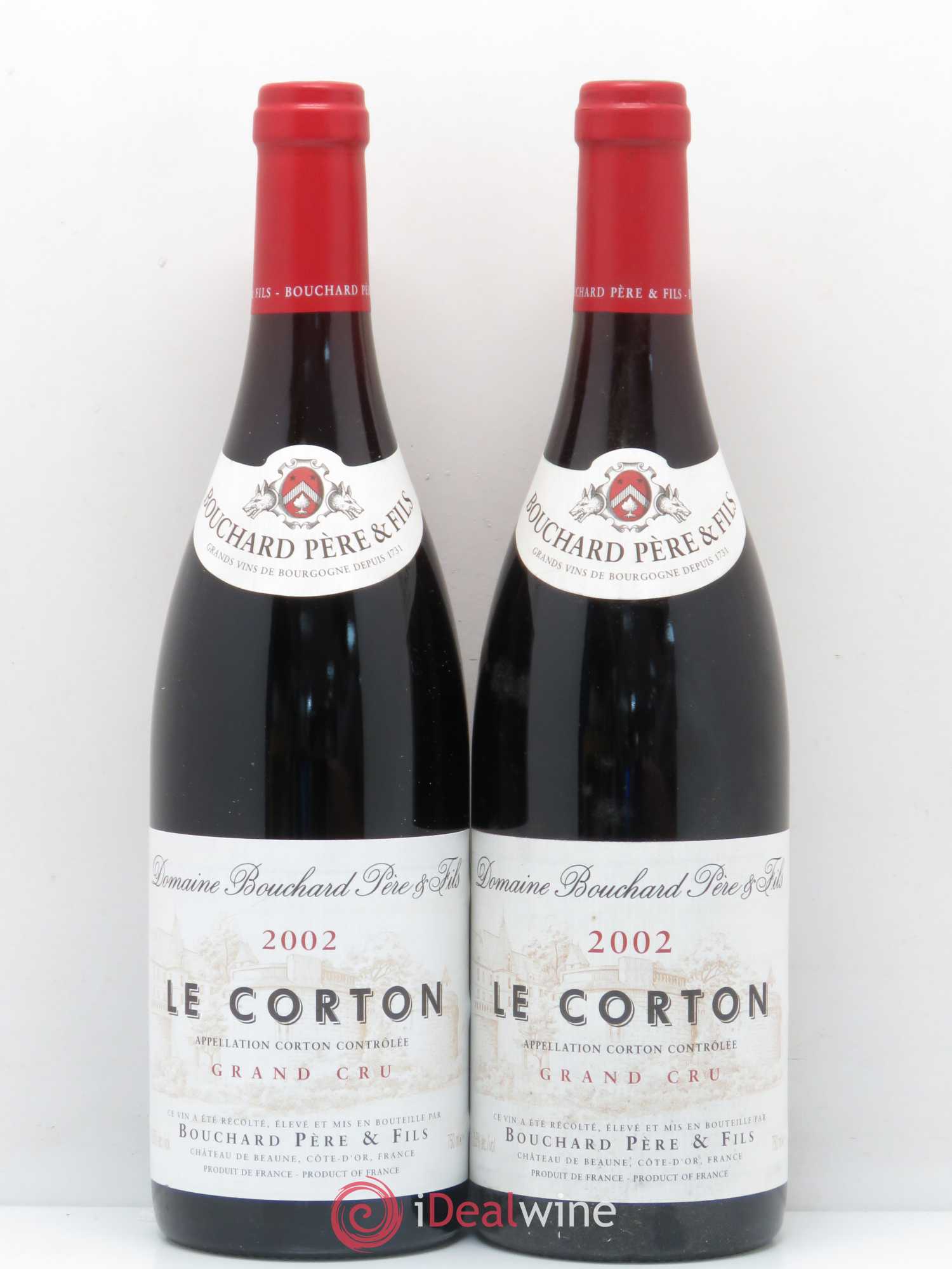Corton Grand Cru Le Corton Bouchard Père & Fils 2002 - Lot de 2 bouteilles - 0