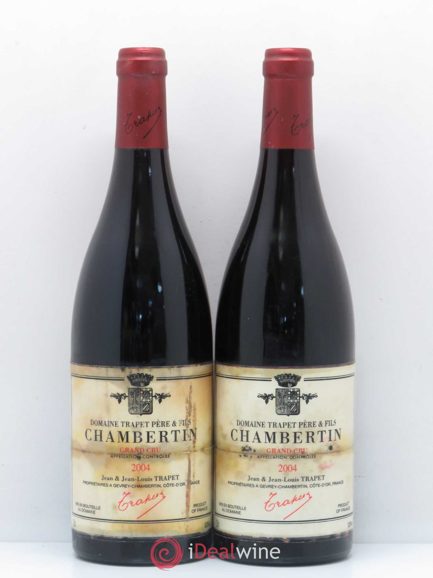 Chambertin Grand Cru Domaine Trapet 2004 - Lot de 2 bouteilles - 0