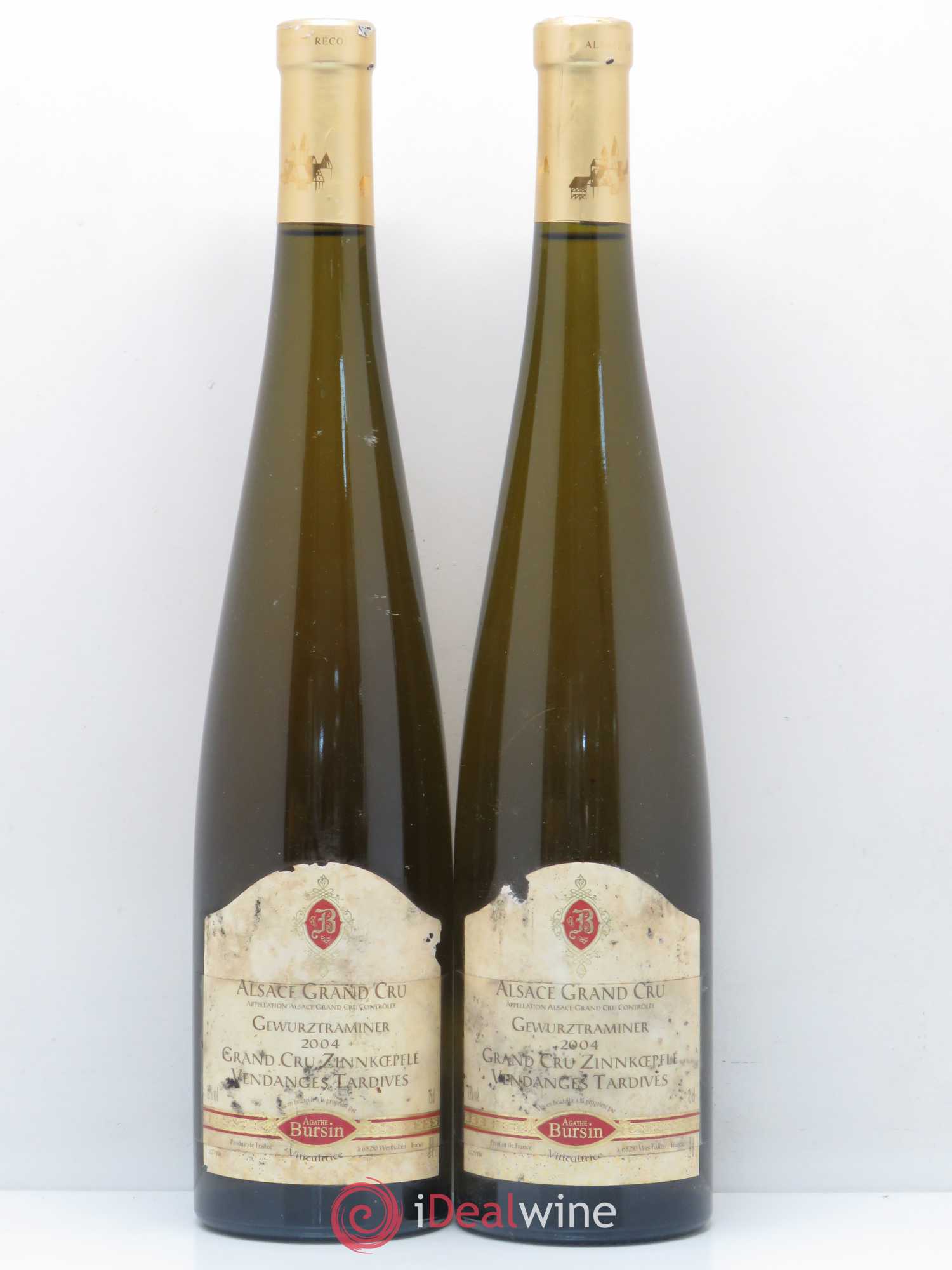 Gewurztraminer Vendanges Tardives Grand Cru Zinnkoepflé Agathe Bursin 2004 - Lotto di 2 bottiglie - 0