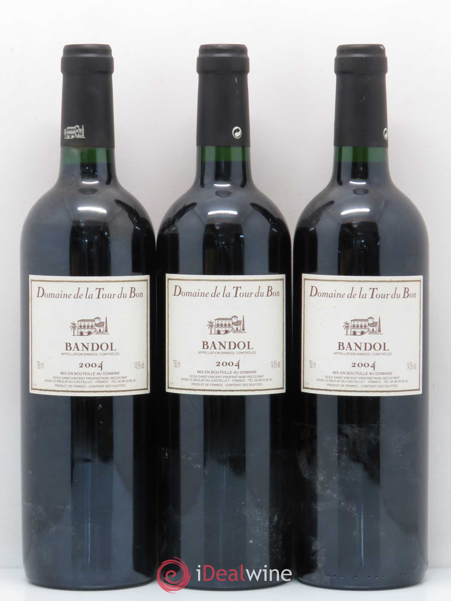 Bandol La Tour du Bon Agnès Henry (sans prix de réserve) 2004 - Lot de 3 bouteilles - 0