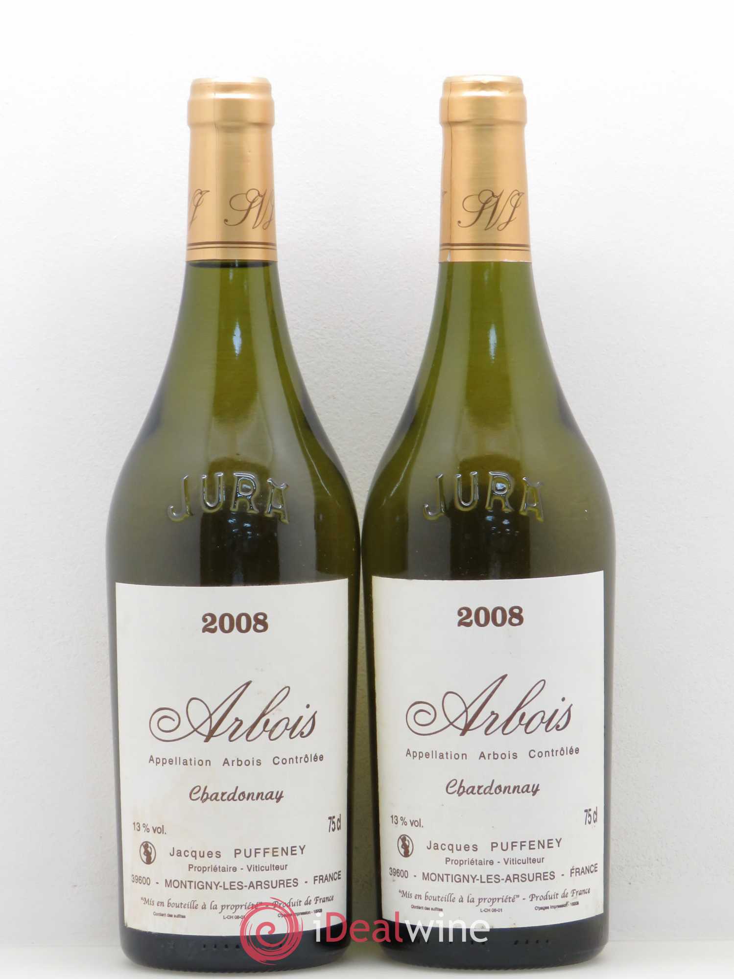 Arbois Chardonnay Jacques Puffeney 2008 - Posten von 2 Flaschen - 0