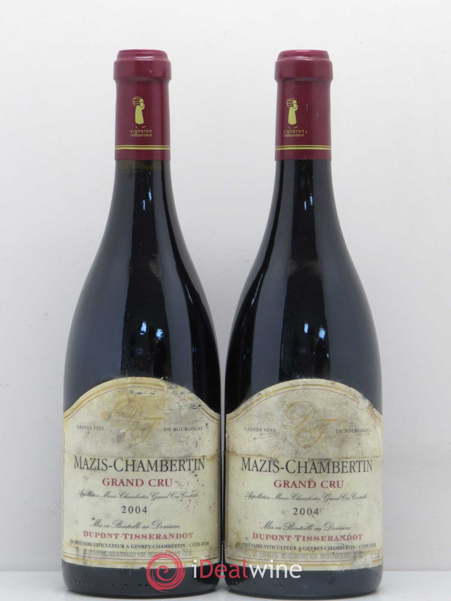 Mazis-Chambertin Grand Cru Dupont-Tisserandot (Domaine) 2004 - Lot de 2 bouteilles - 0
