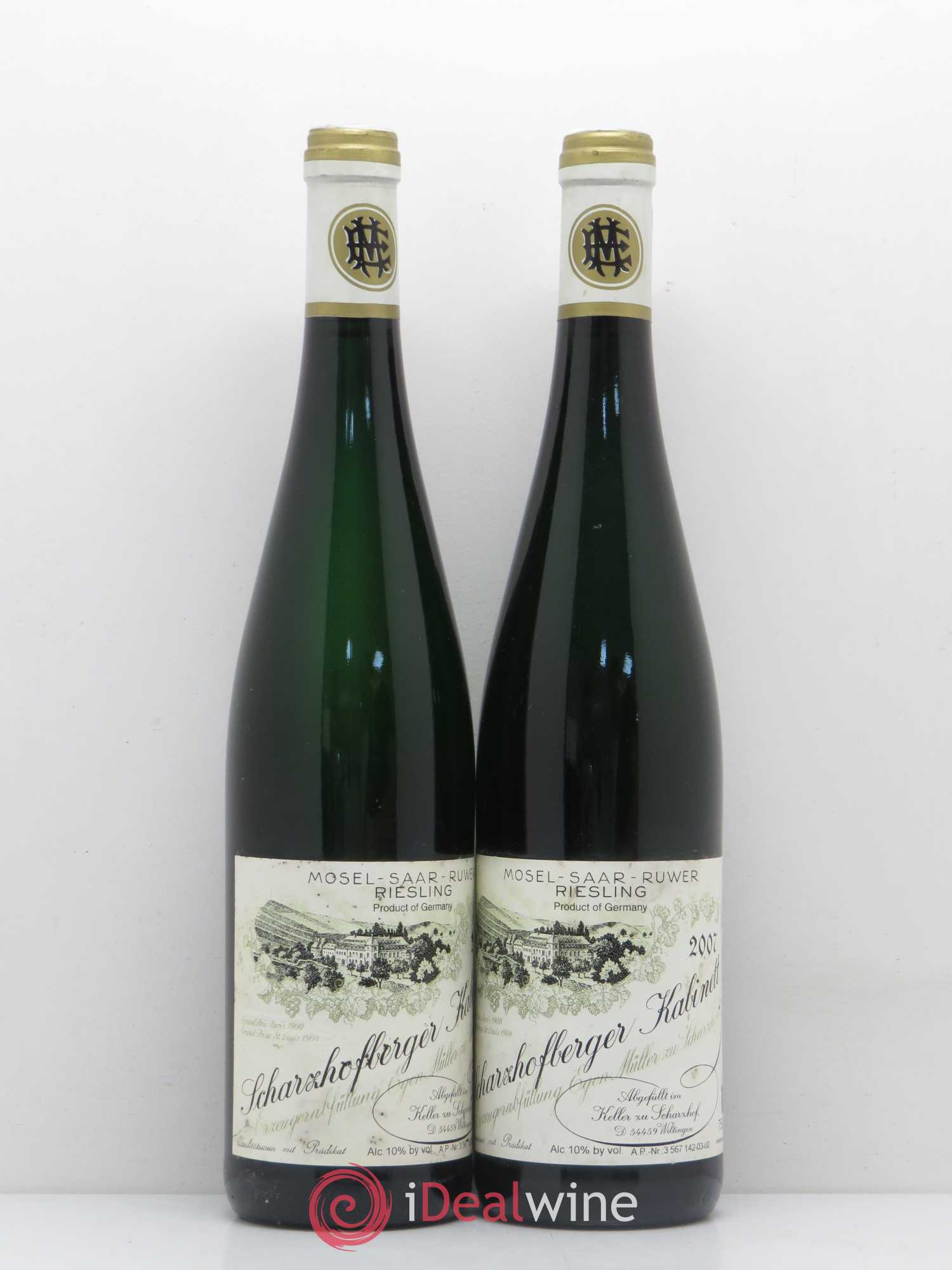 Riesling Scharzhofberger Kabinett Egon Muller 2007 - Lot de 2 bouteilles - 0