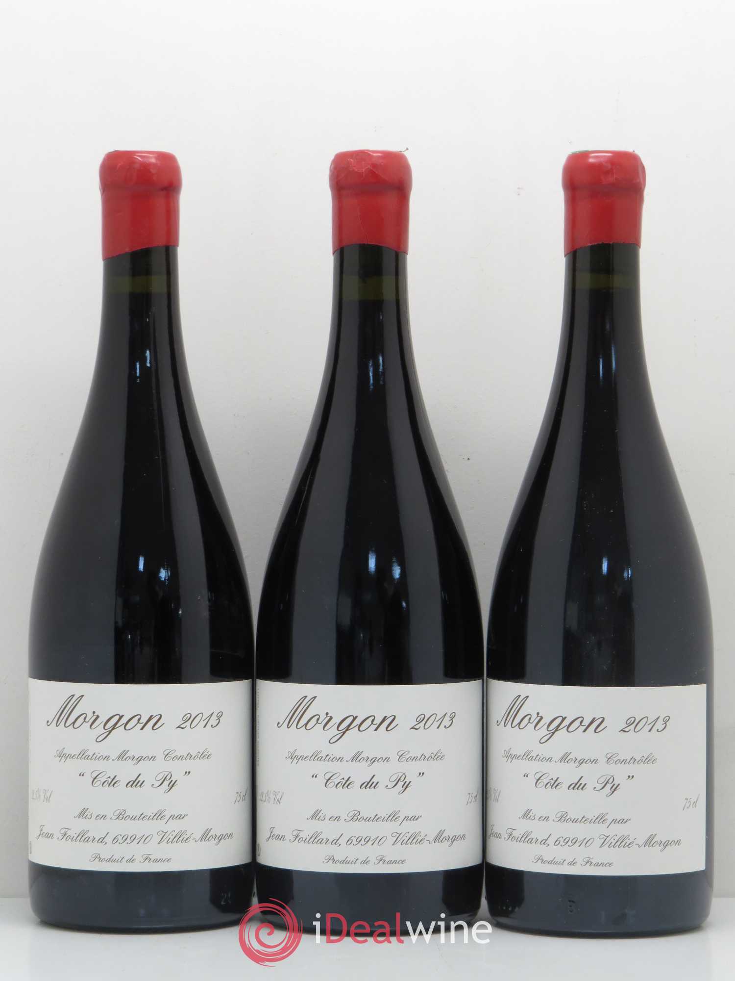 Morgon Côte du Py Jean Foillard 2013 - Lot de 3 bouteilles - 0