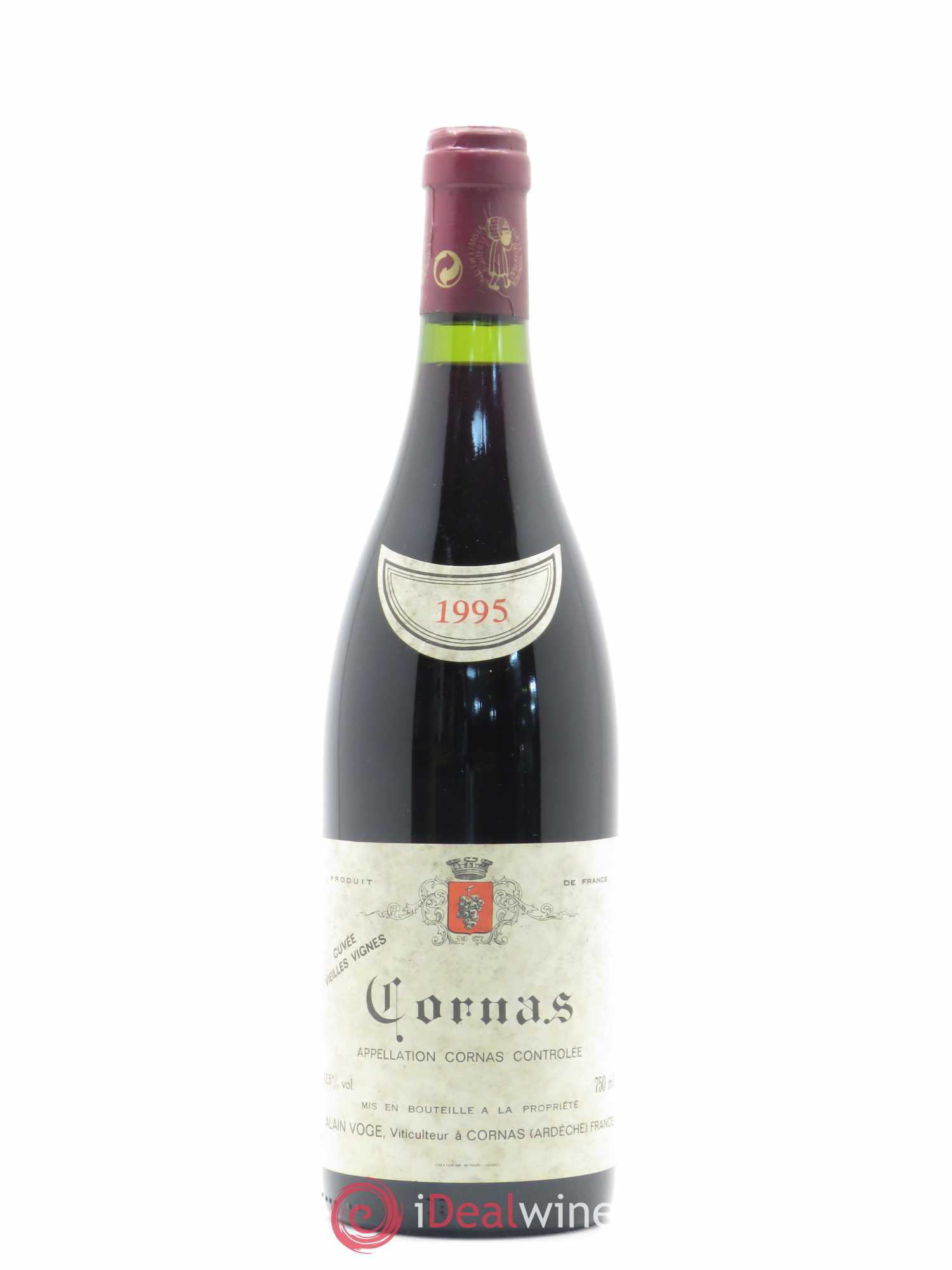 Cornas Les Vieilles Vignes Alain Voge (Domaine) 1995 - Lot de 1 bouteille - 0