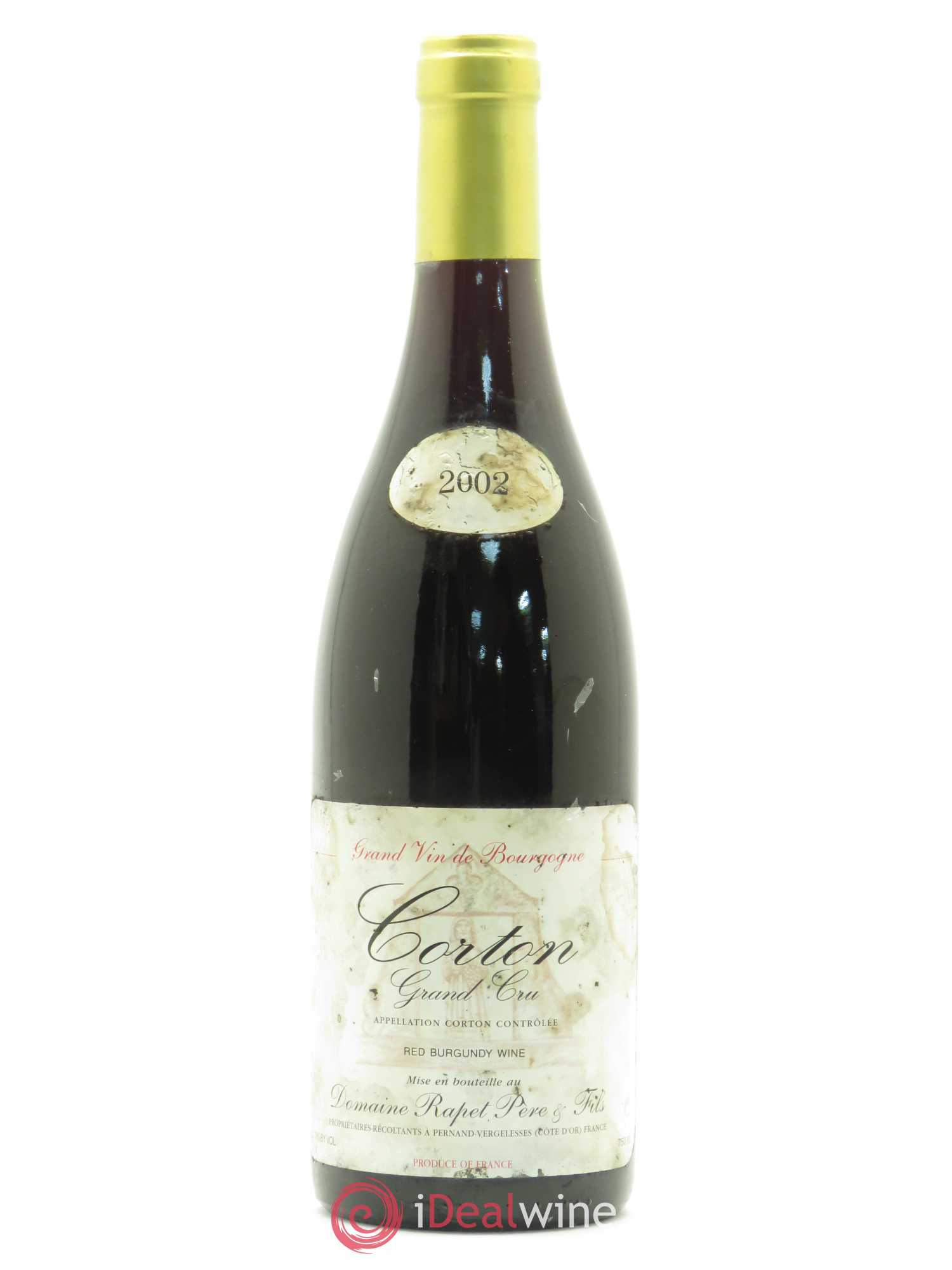 Corton Grand Cru Pougets Rapet Père & Fils 2002 - Lot de 1 bouteille - 0