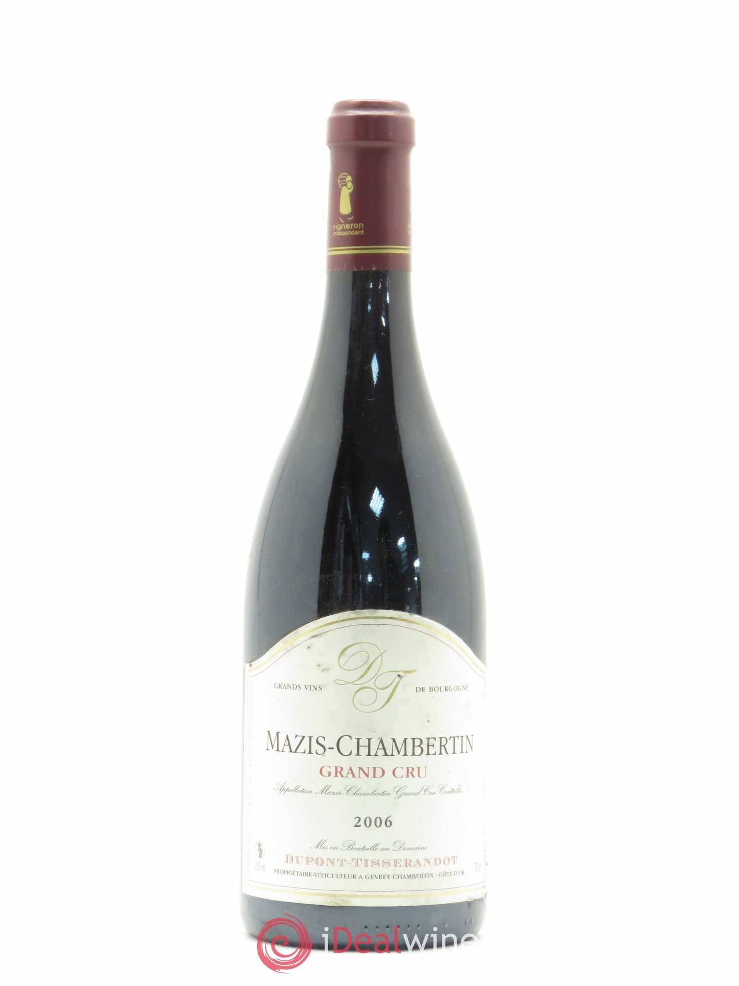 Mazis-Chambertin Grand Cru Dupont-Tisserandot (Domaine) 2006 - Lot de 1 bouteille - 0