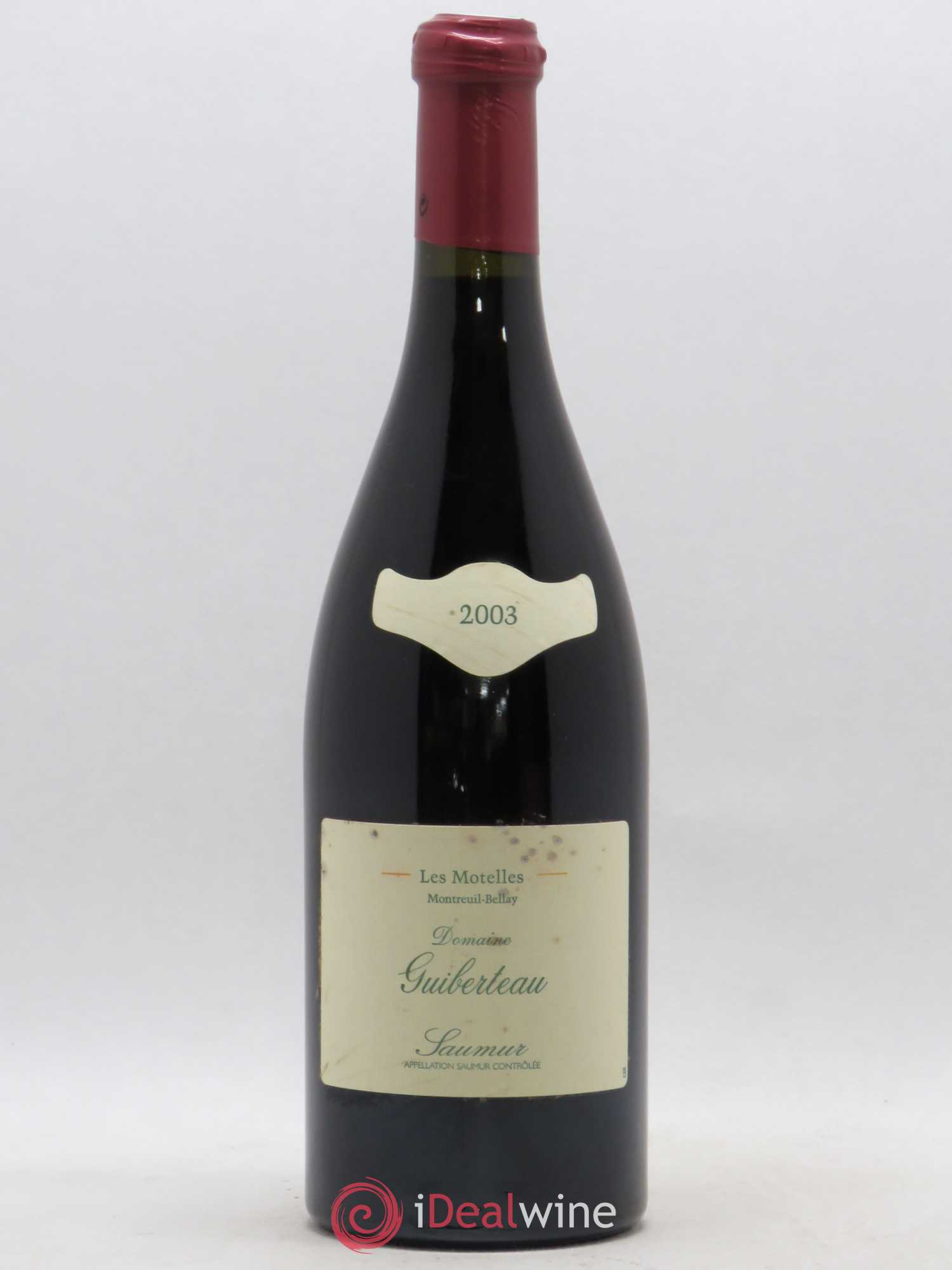Saumur Les Motelles Domaine Guiberteau 2003 - Lot de 1 bouteille - 0