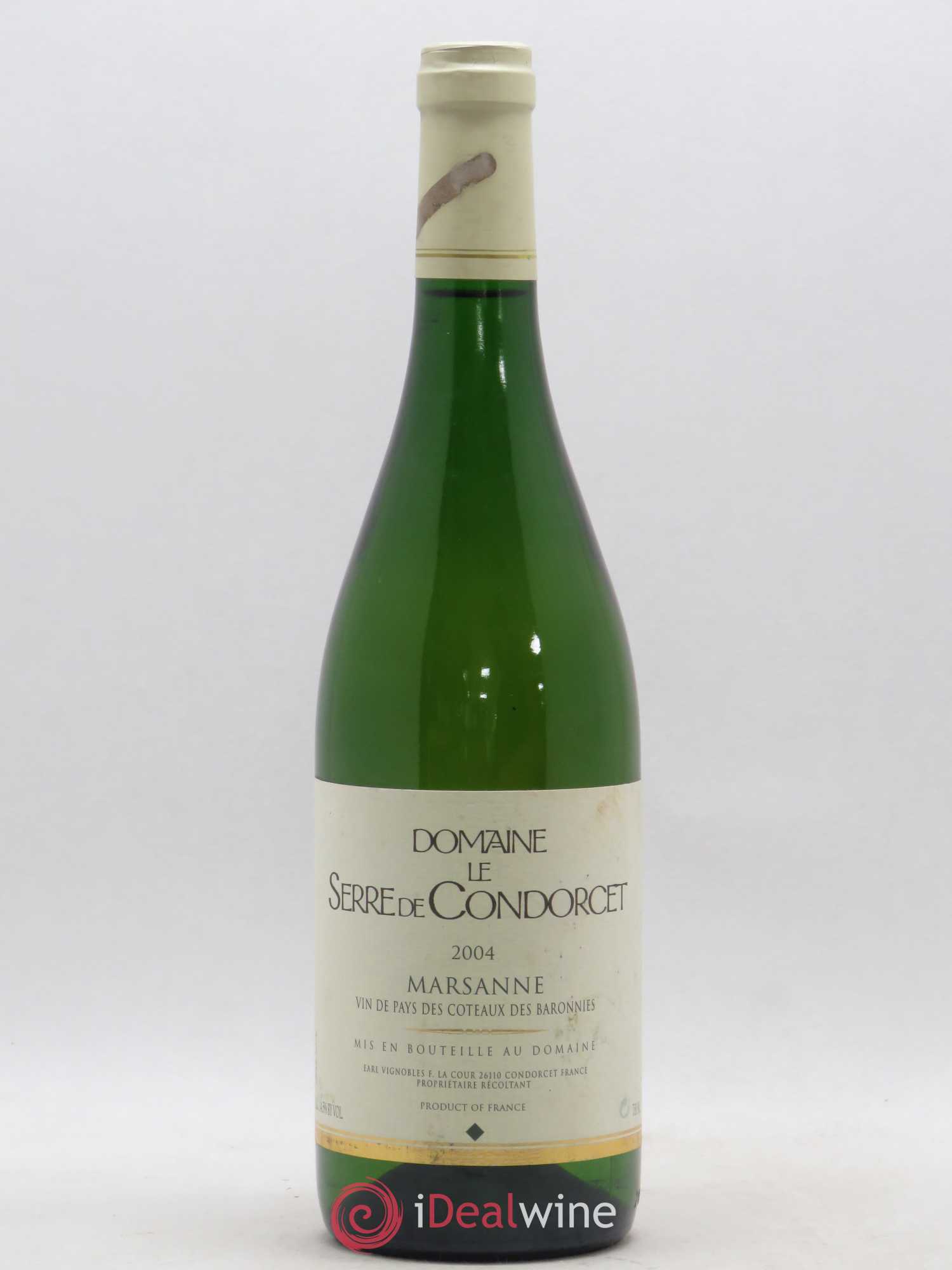 Côtes-du-Rhône IGP Coteaux des Baronnies Marsanne Domaine Serre de Condorcet (sans prix de réserve) 2004 - Posten von 1 Flasche - 0