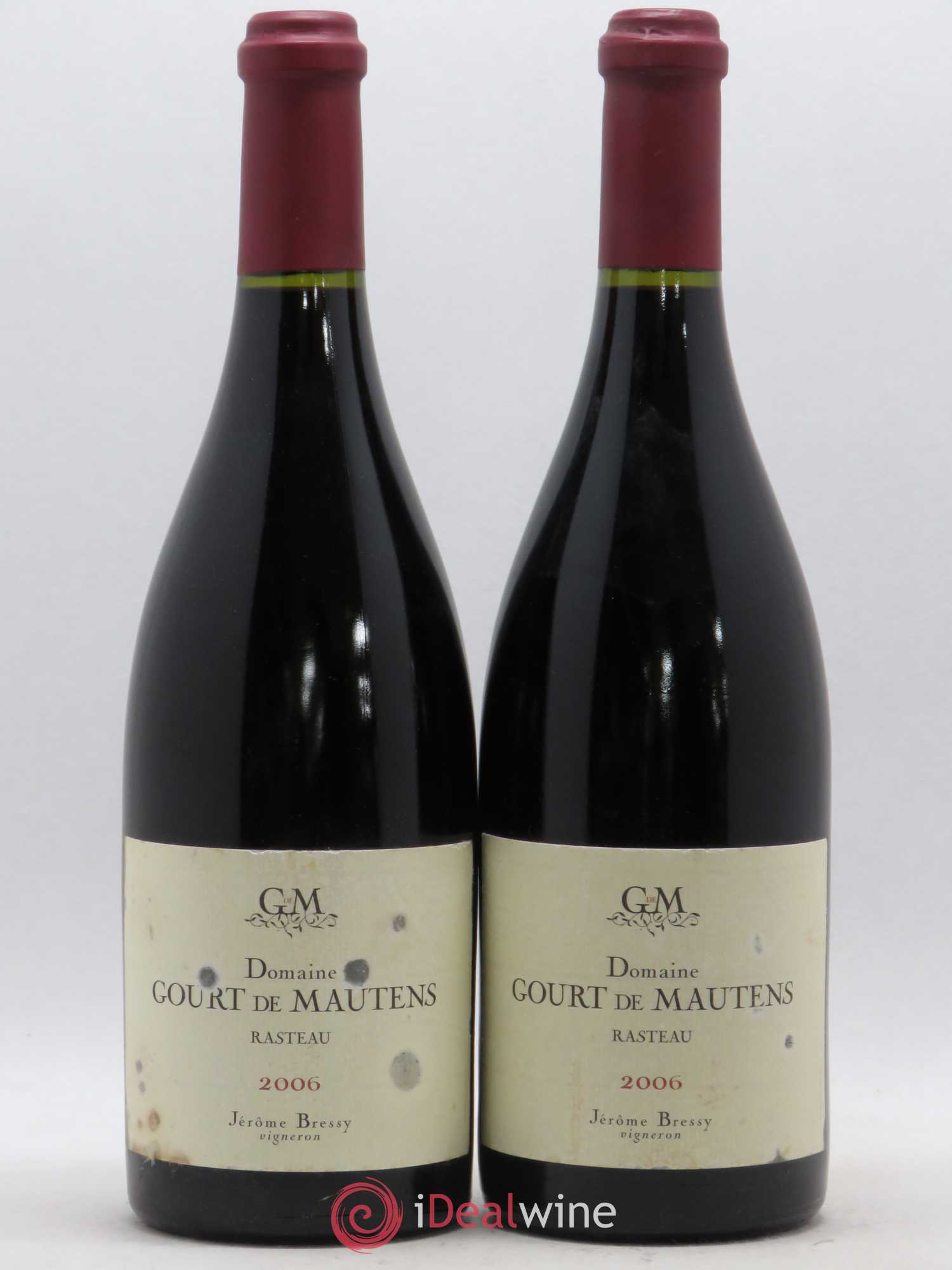 Rasteau Domaine Gourt de Mautens - Jérôme Bressy 2006 - Lot de 2 bouteilles - 0