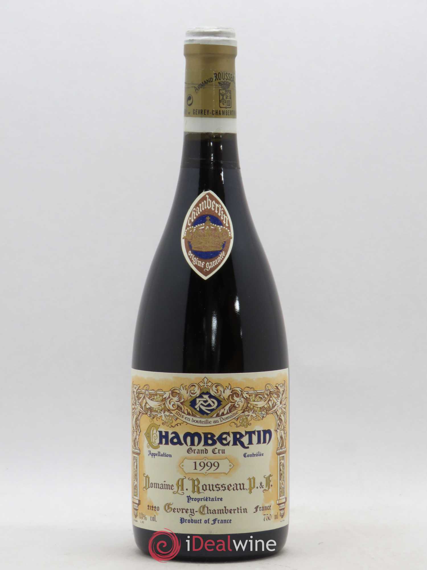 Chambertin Grand Cru Armand Rousseau (Domaine) 1999 - Lot de 1 bouteille - 0