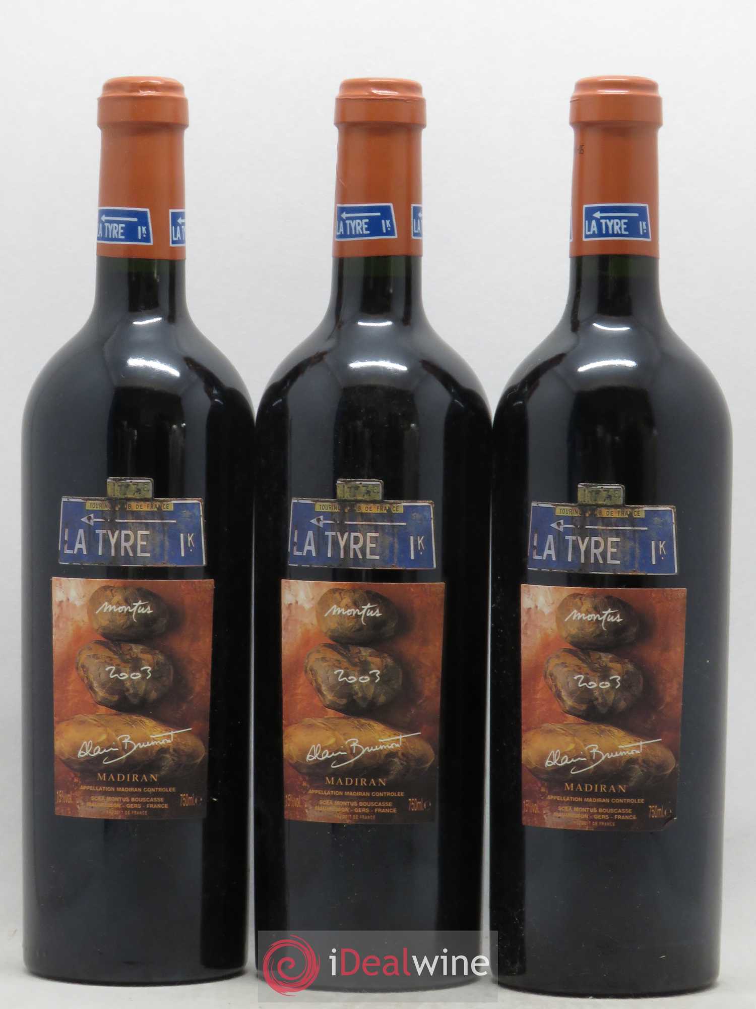 Madiran Château Montus-La Tyre Alain Brumont 2003 - Lot de 6 bouteilles - 2