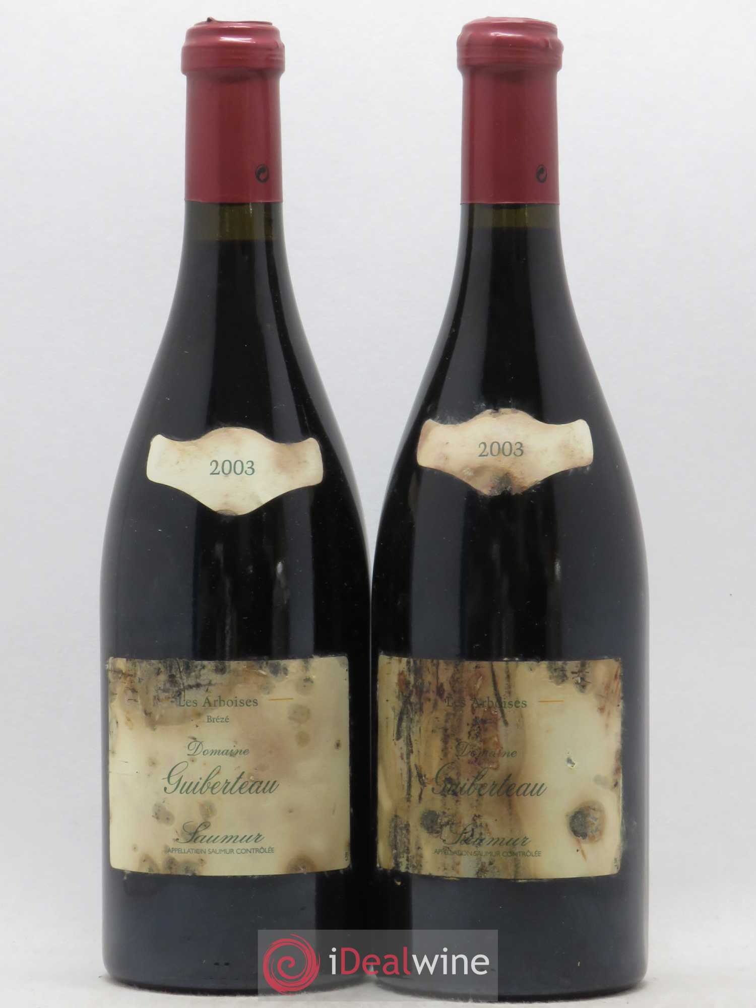 Saumur Les Arboises Domaine Guiberteau 2003 - Lot de 2 bouteilles - 0