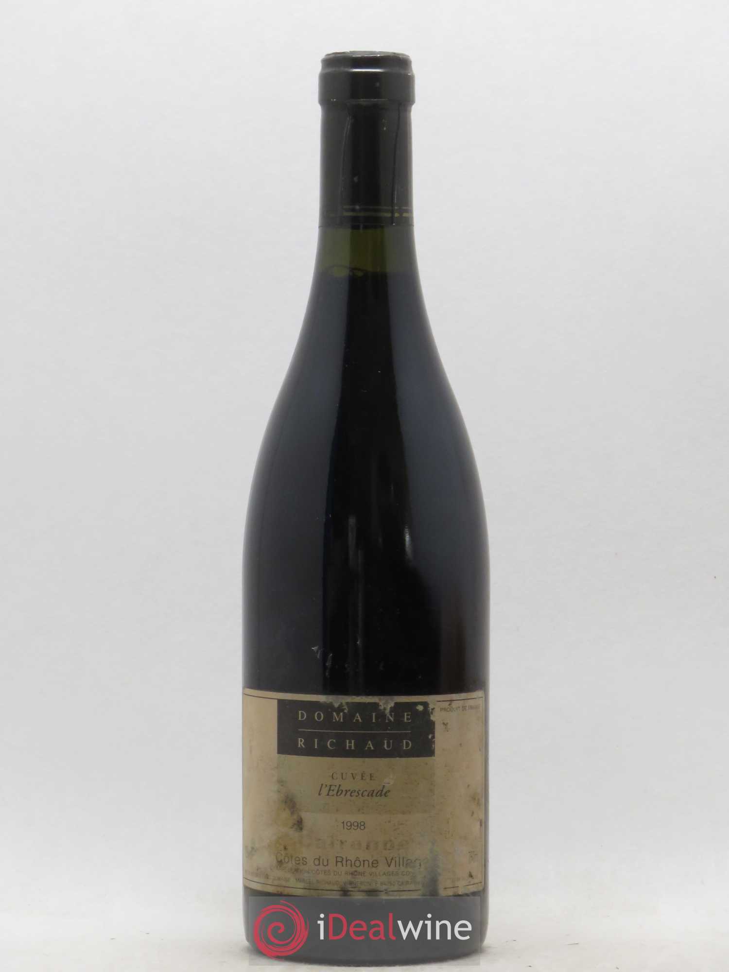 Cairanne Ebrescade Marcel Richaud 1998 - Lot de 1 bouteille - 0