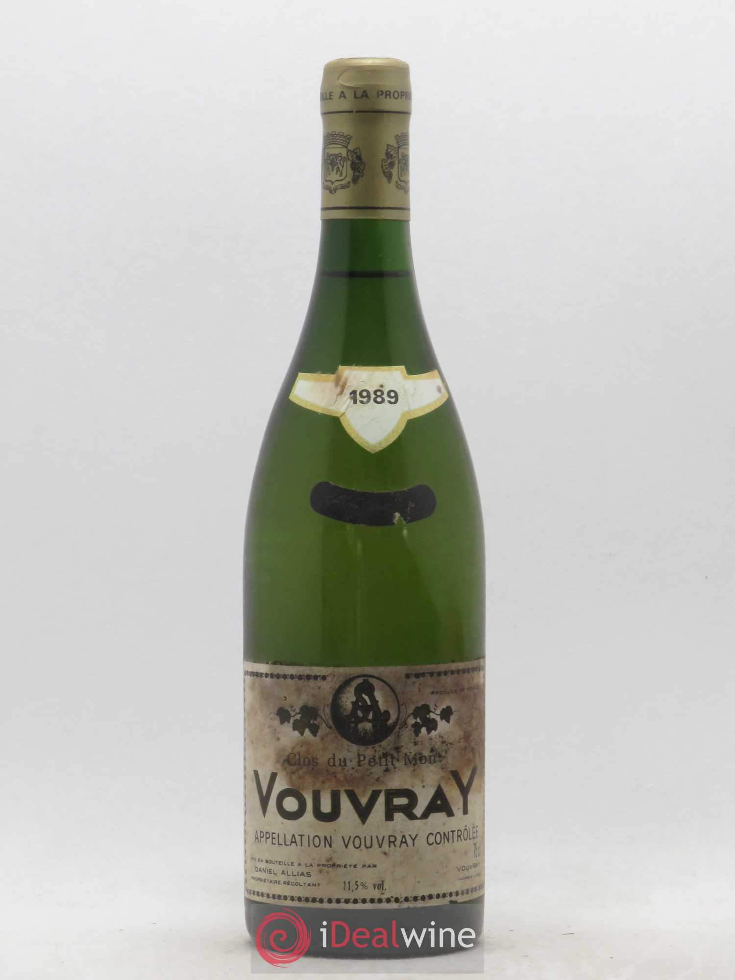 Vouvray Clos Du Petit Mont Daniel Allias 1989 - Posten von 1 Flasche - 0