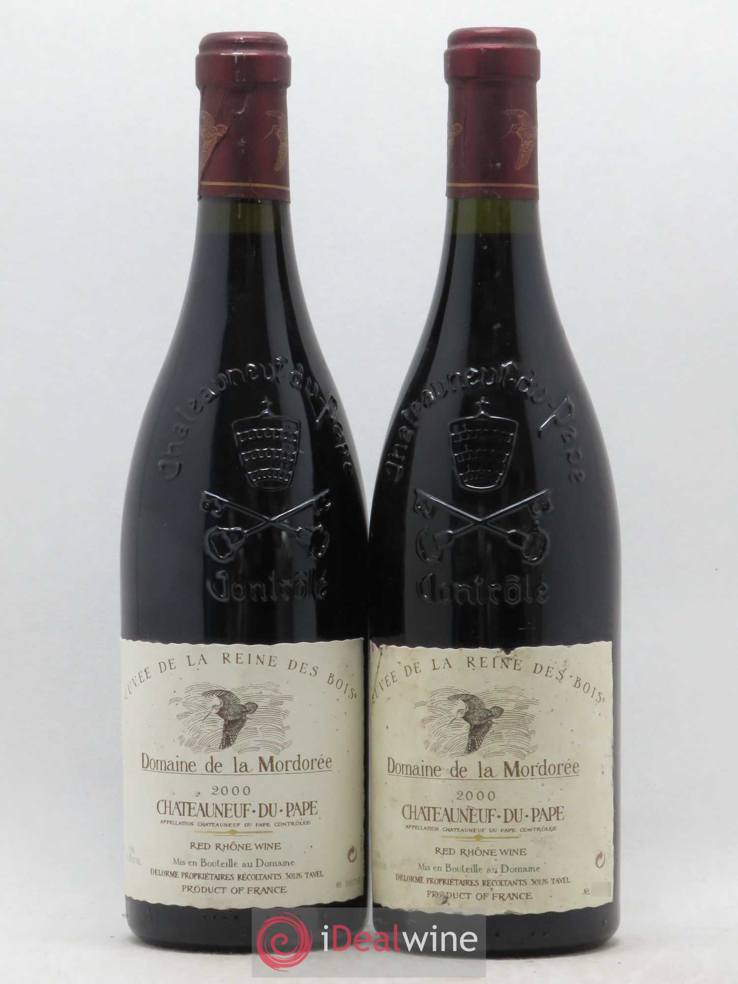 Châteauneuf-du-Pape Cuvée de la Reine des Bois La Mordorée (Domaine de) 2000 - Lot de 2 bouteilles - 0